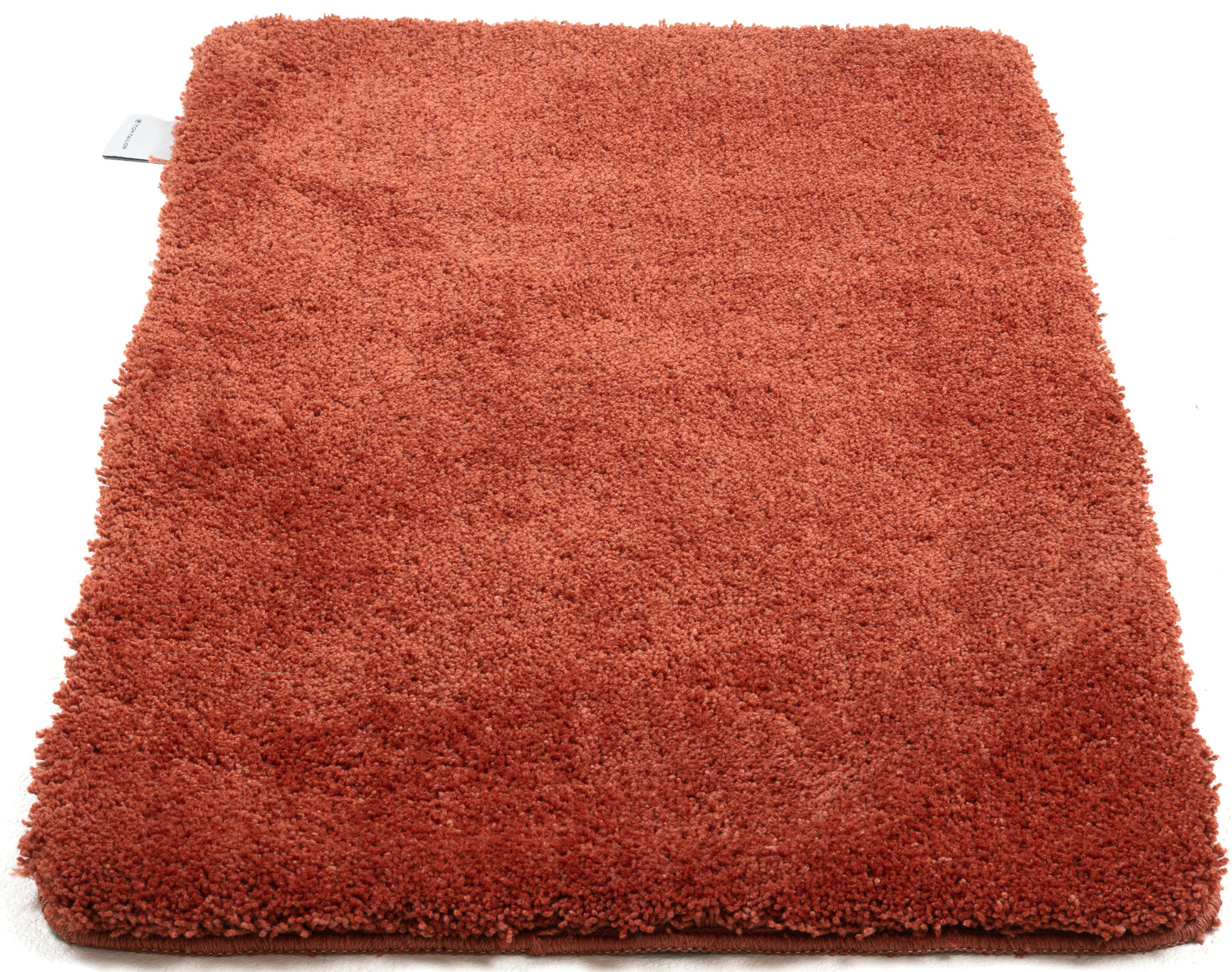 TOM TAILOR HOME Badematte "Cozy Bath UNI, Badvorleger, Badezimmer Teppich" Höhe 27 mm rutschhemmend beschichtet fußbodenheizungsgeeignet Badteppich, Uni Farben, rechteckig, in rund & oval erhältlich