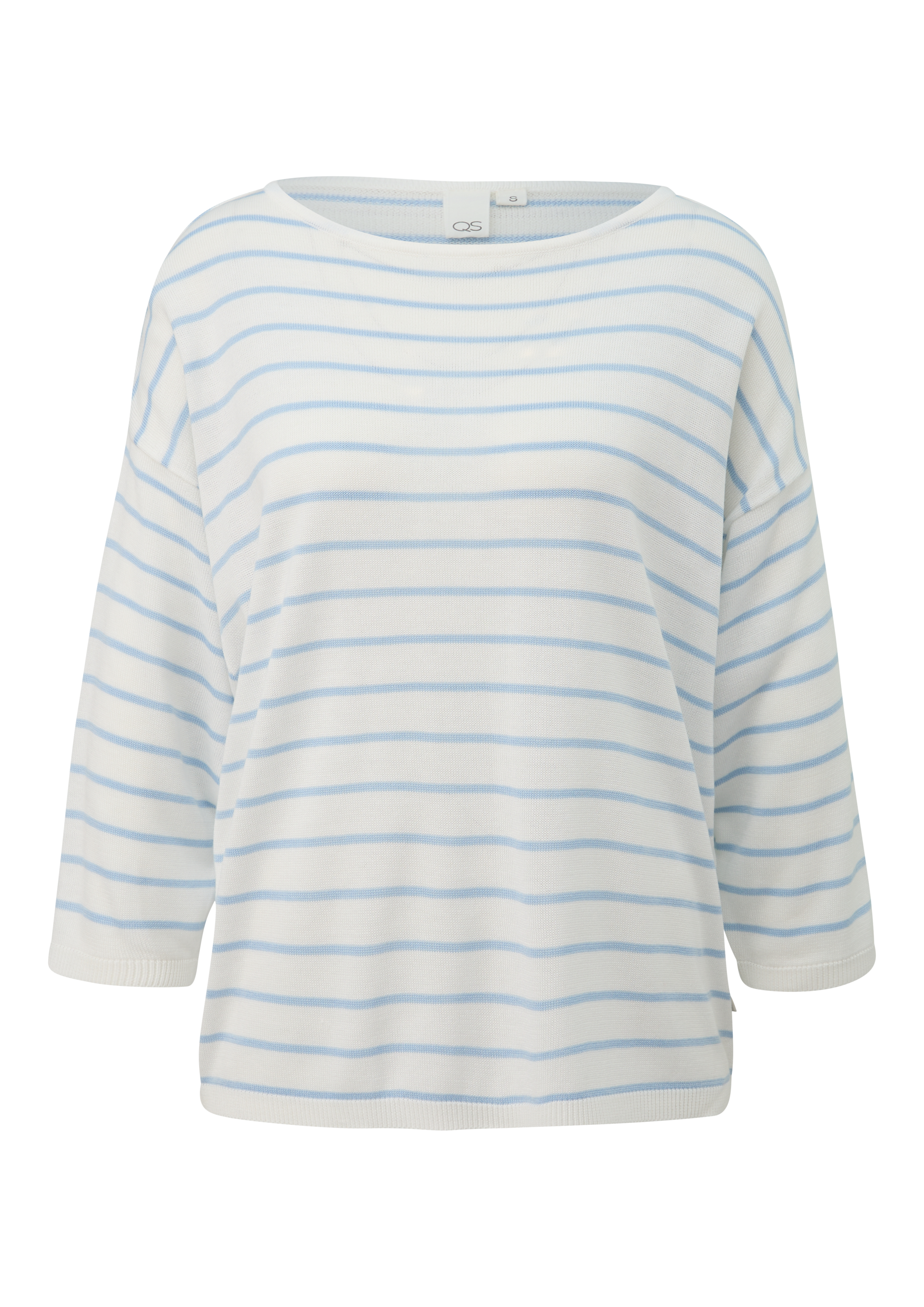 QS 3/4 Arm-Pullover, mit Streifenmuster