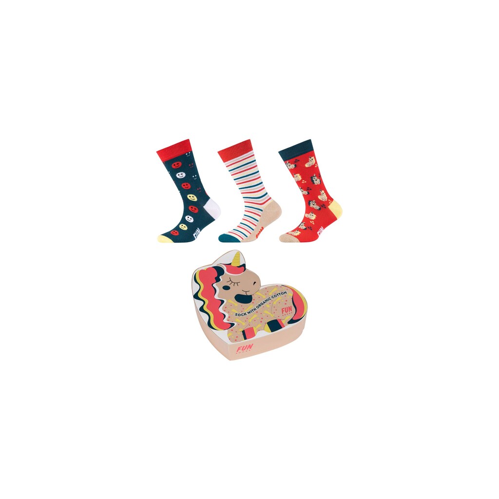 Fun Socks Socken »Sockenbox 3er Pack«