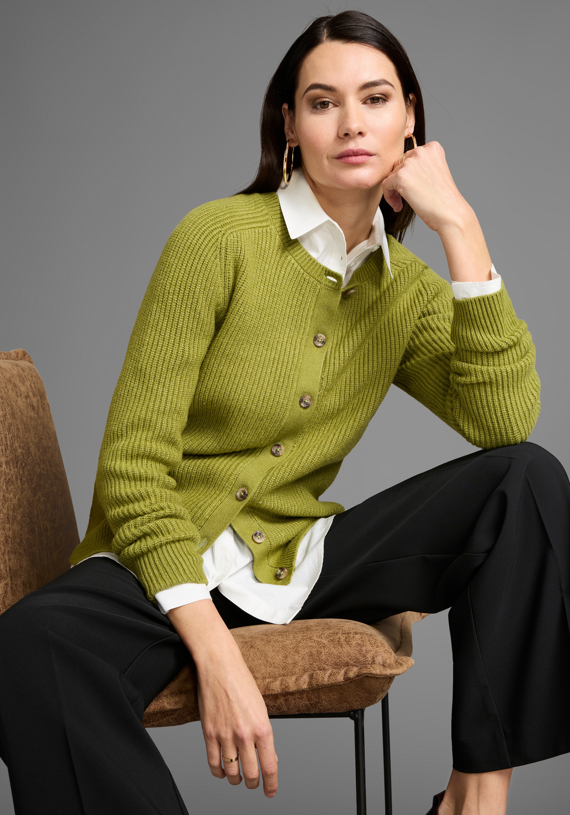 HECHTER PARIS Strickjacke, mit Knopfleiste günstig online kaufen