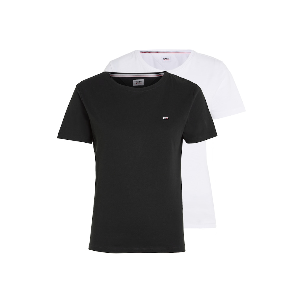 Tommy Jeans Rundhalsshirt »TJW 2PACK SOFT JERSEY TEE«, (2 tlg., 2er-Pack)