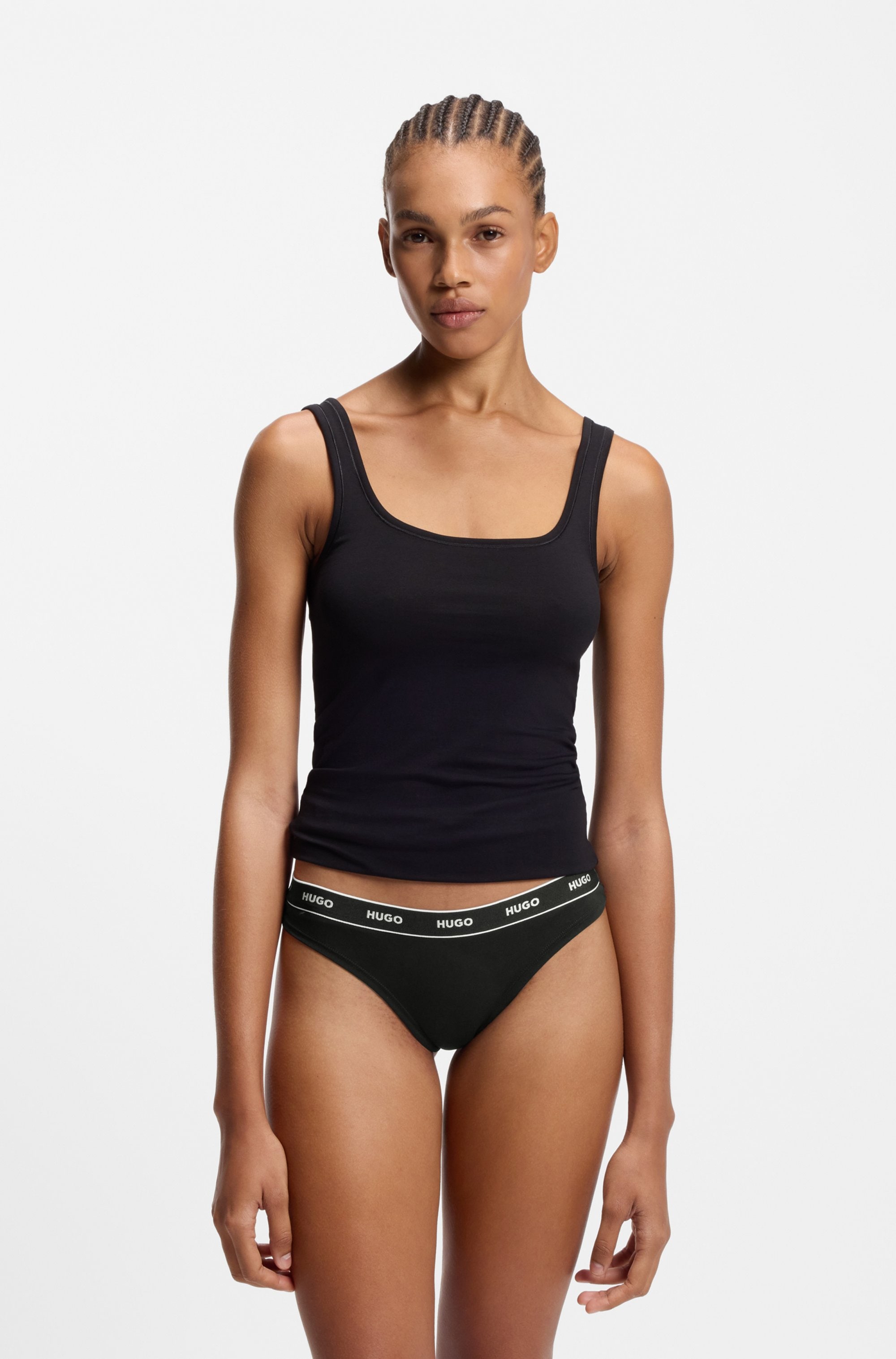 HUGO Underwear String »TRIPLET THONG DESIGN« 3 Stk. wiederholendes Logo am Bund