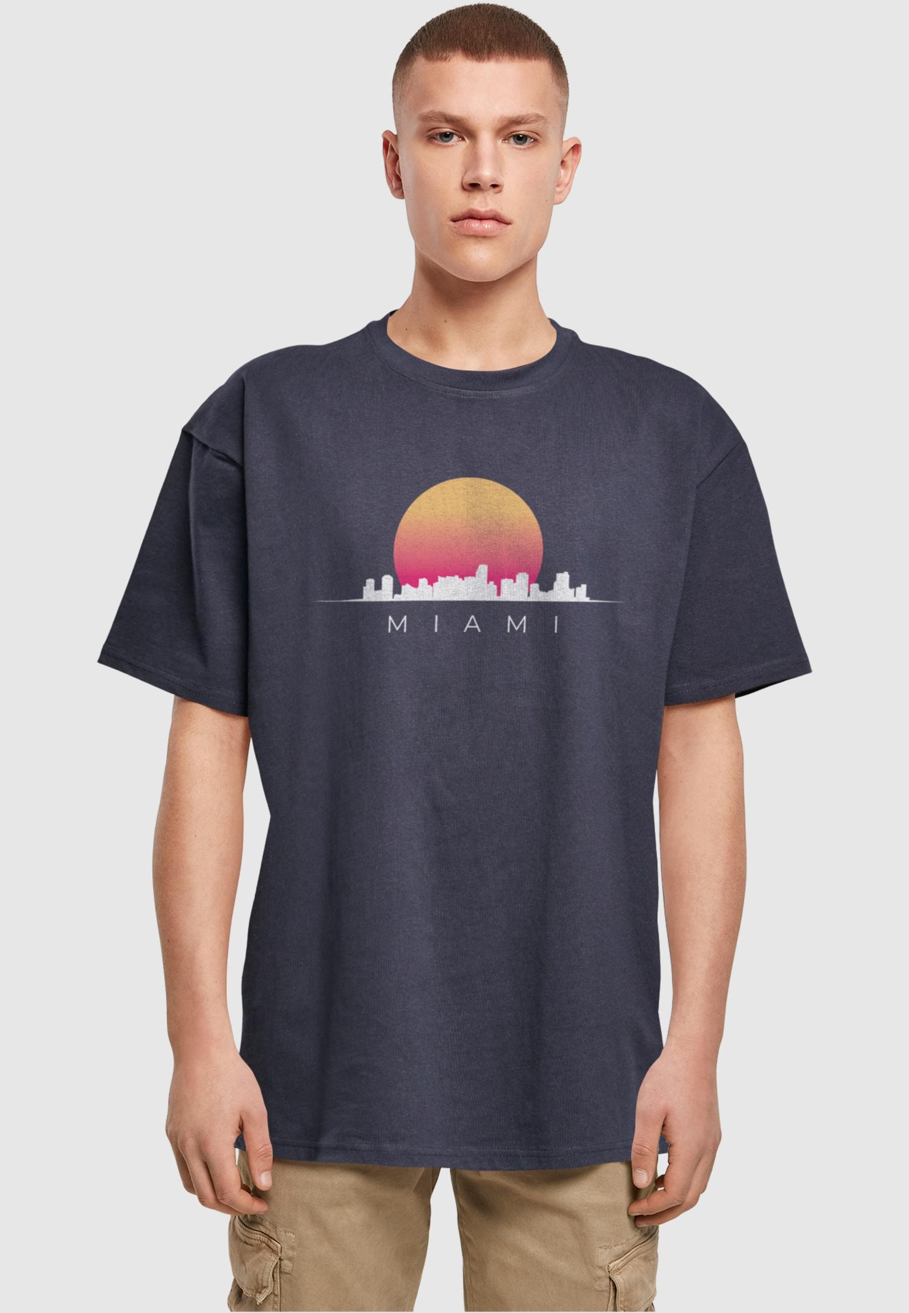 Merchcode T-Shirt »Merchcode Herren Miami X Heavy Oversize Tee-BY102«, (1 tlg.)