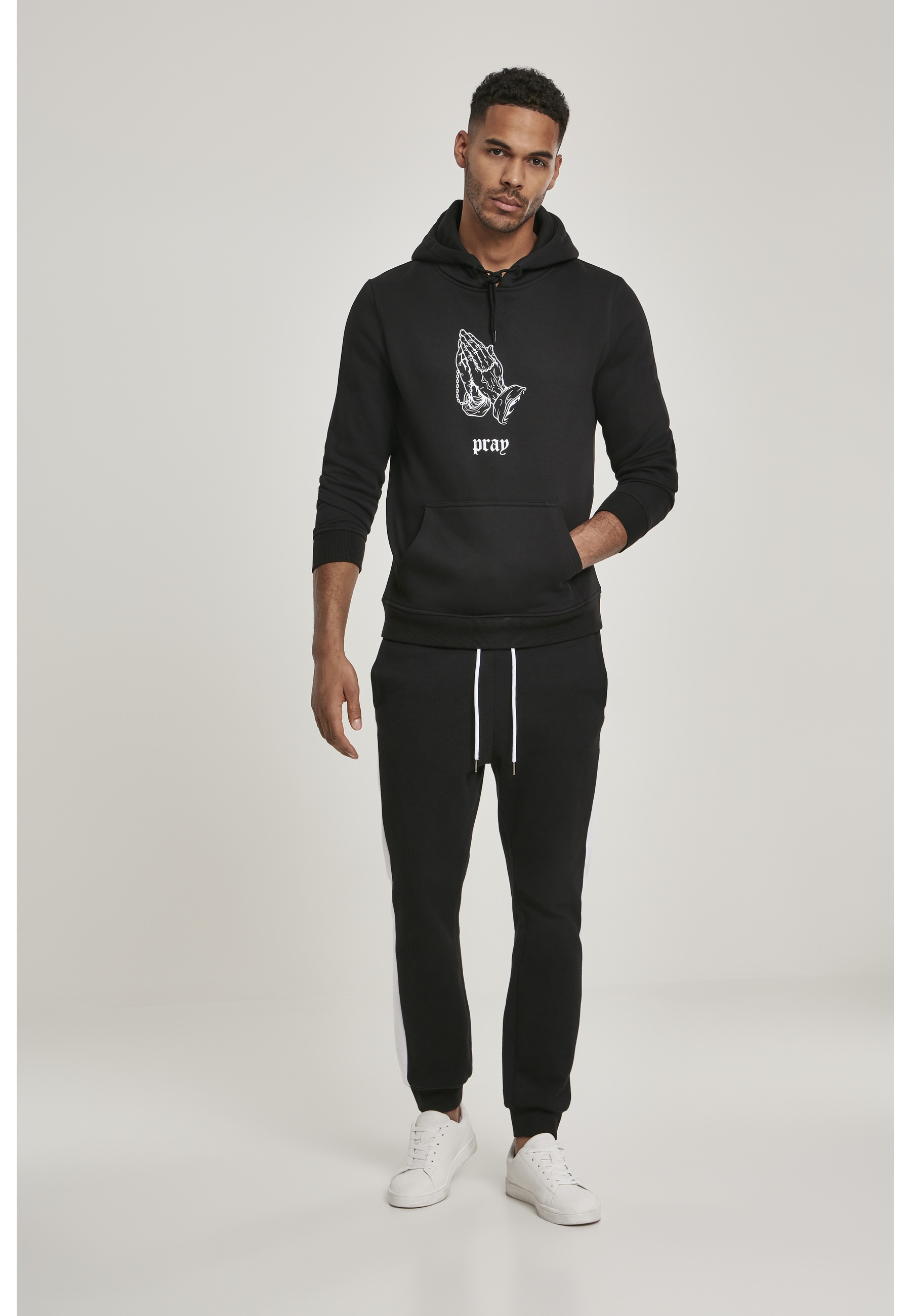 MisterTee Rundhalspullover »MisterTee Herren Dark Pray Hoody« 1 Stk.