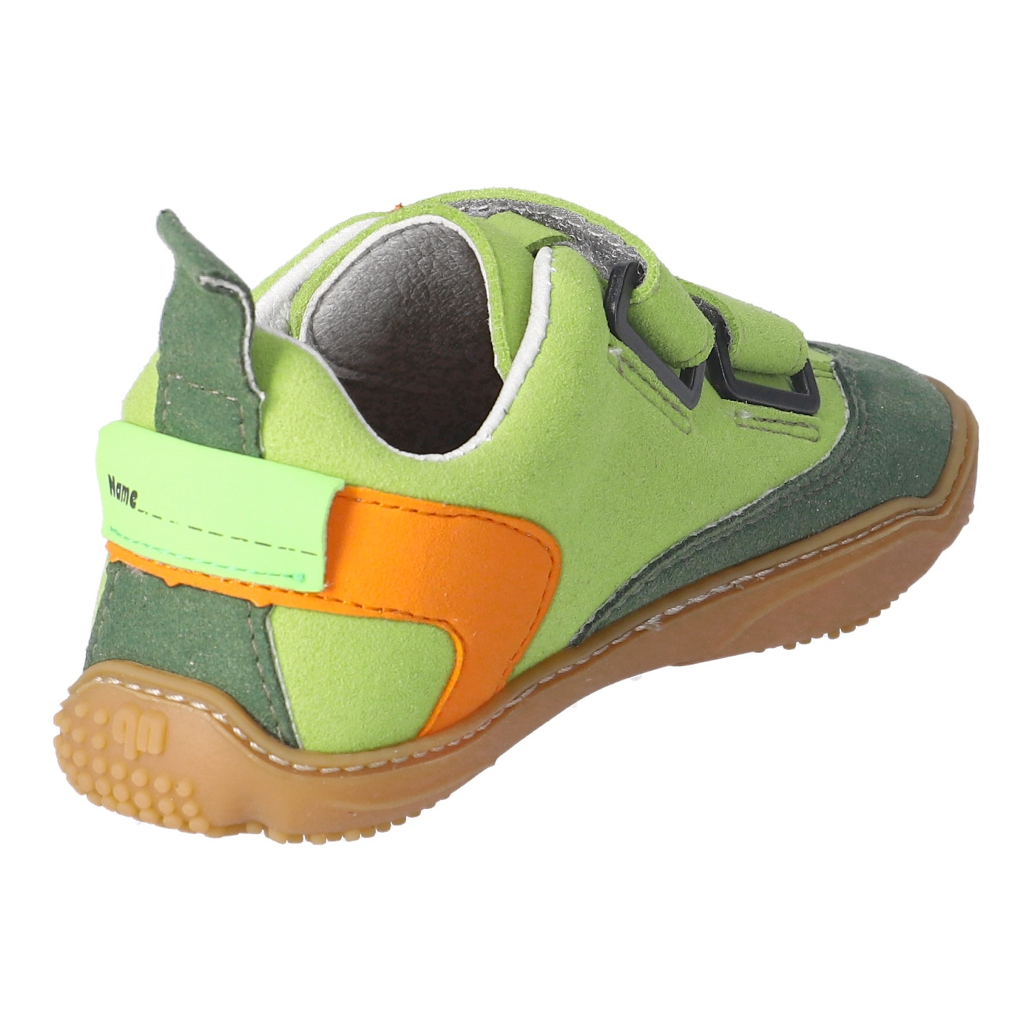 qnuffs Barfußschuh »Ahorn«  Halbschuh, Klettschuh mit Nullsprenung, Größenschablone zum Download