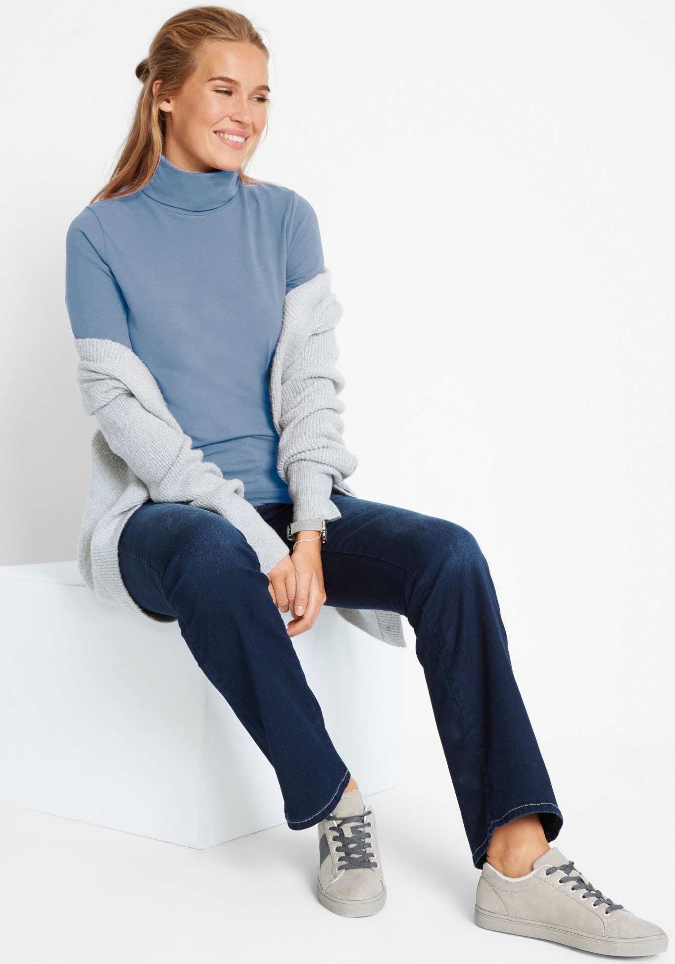 bonprix Push-up-Jeans Regular Fit, mit Bequembund, mit Eingrifftaschen