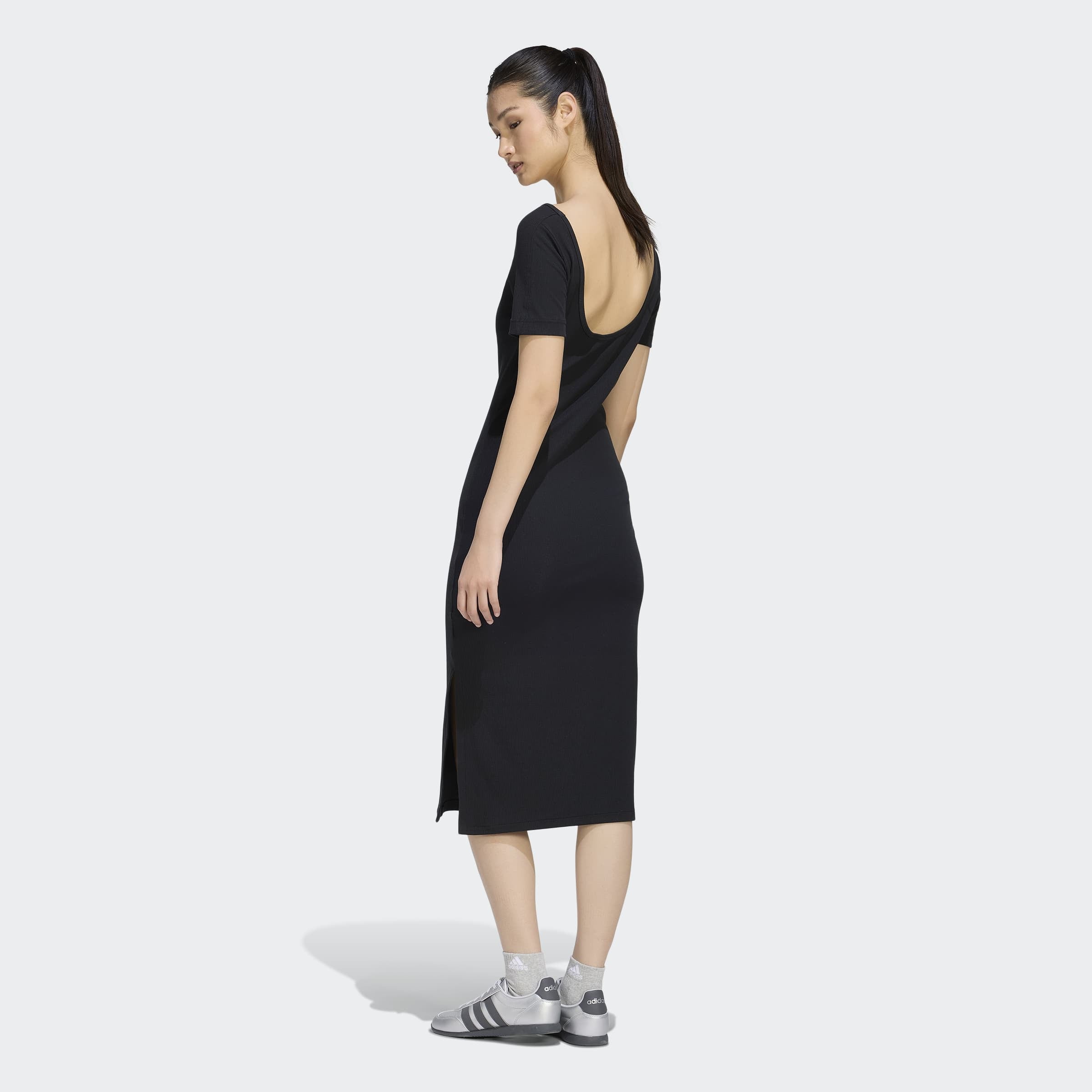 adidas Sportswear Shirtkleid »W AK SL RIB DRE« für Erwachsene geeignet, ohne Verschluss, aus Baumwolle