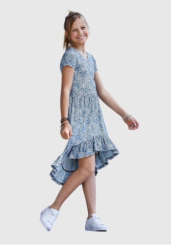 Arizona Vokuhila-Kleid, mit Volant am Saum kaufen