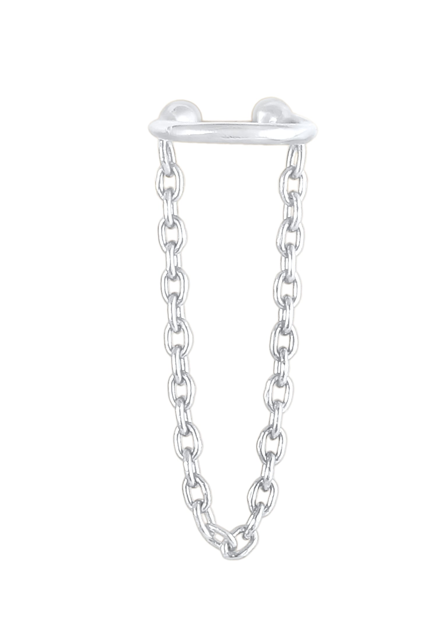 Elli Ohrklemme »Ohrringe Earcuff Klemme Kettchen 925 Silber«