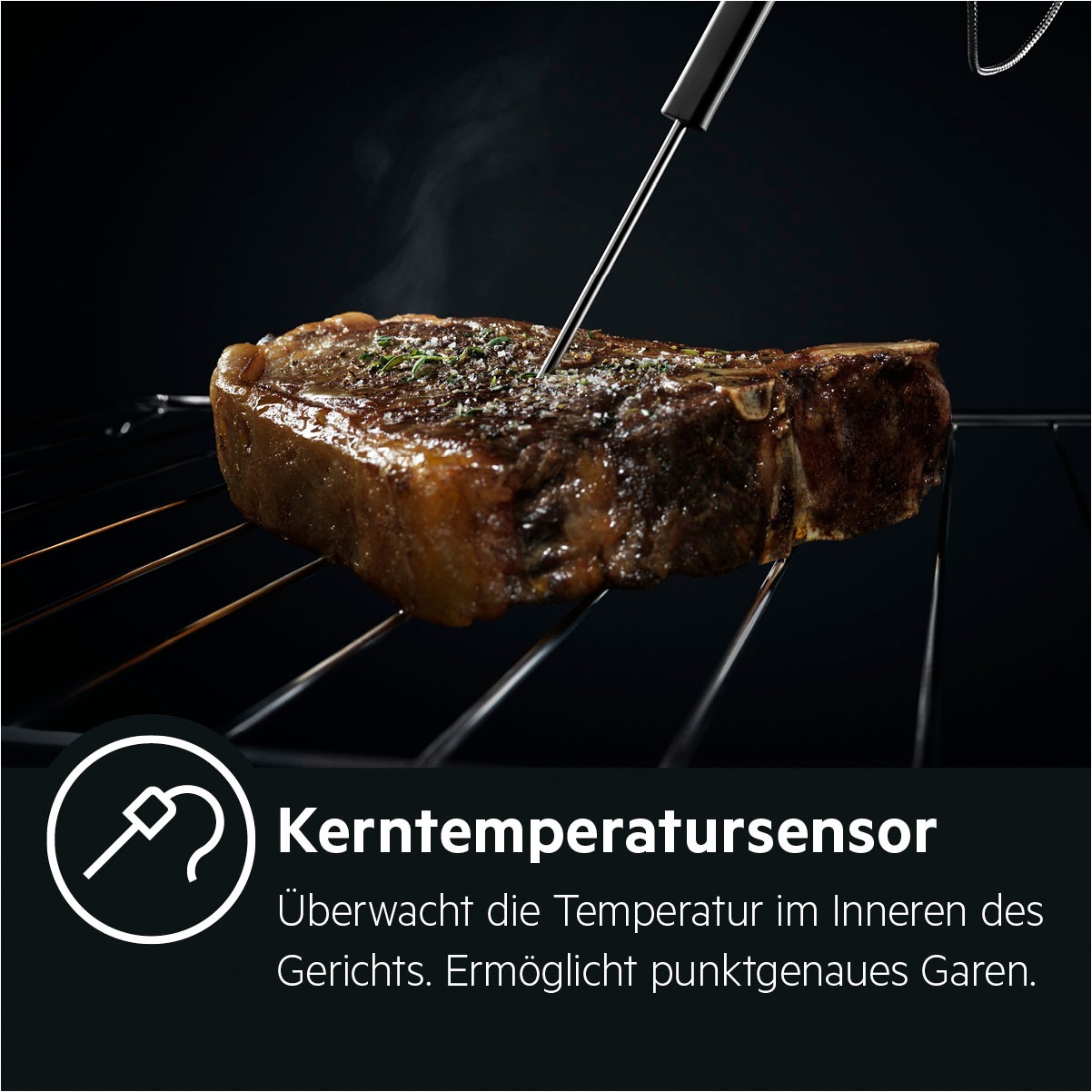 AEG Einbaubackofen Serie 8000 »BSE78228BM«, mit Vollauszug, Steam Clean