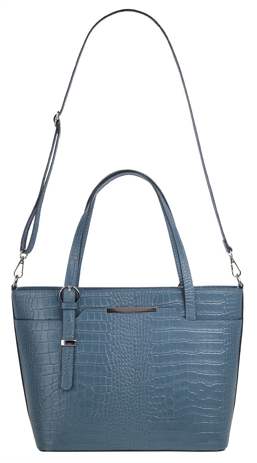 Cluty Henkeltasche, echt Leder, Made in Italy