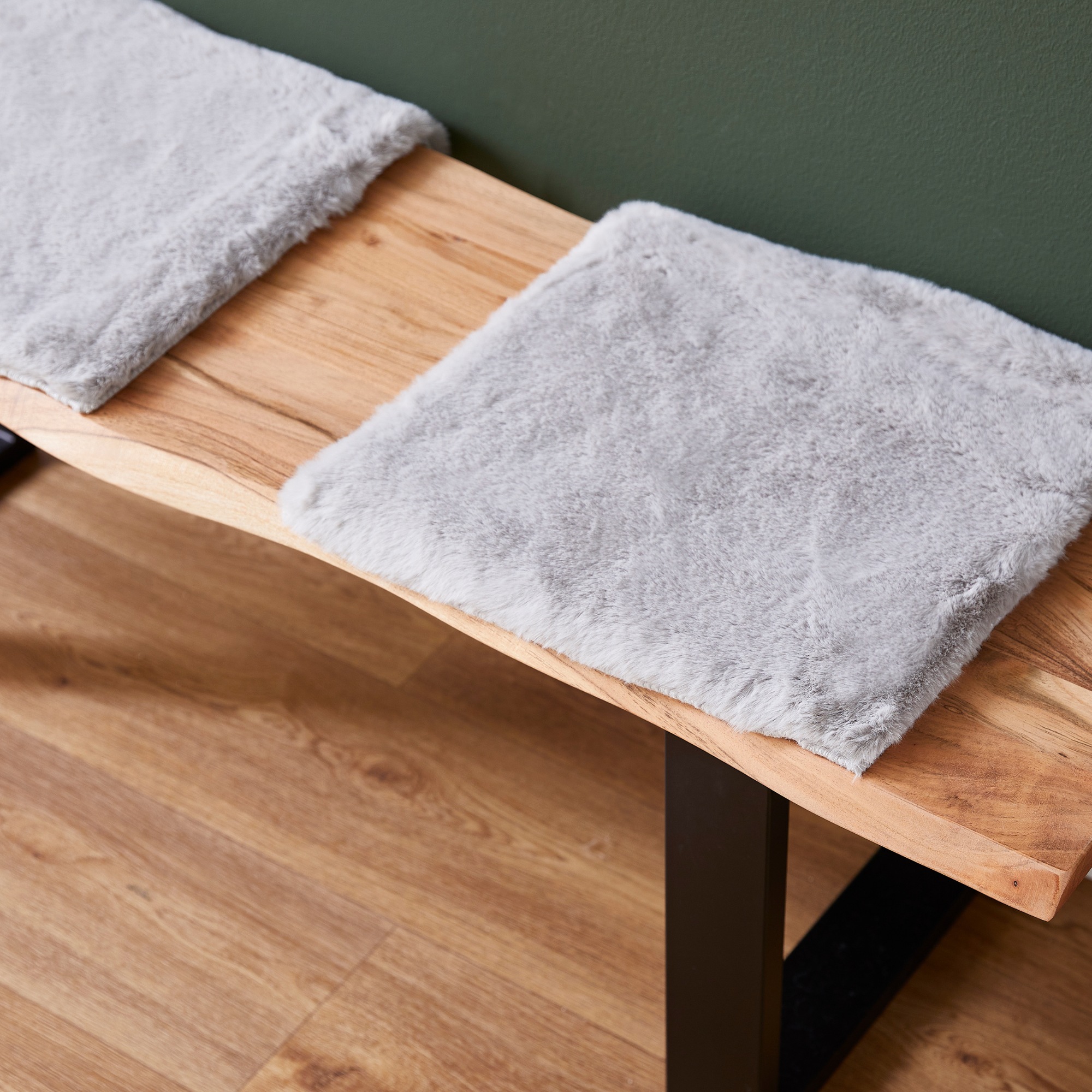 LUXOR living Stuhlkissen "Sitzauflage Novara" Kunstfell, rund oder eckig, s günstig online kaufen