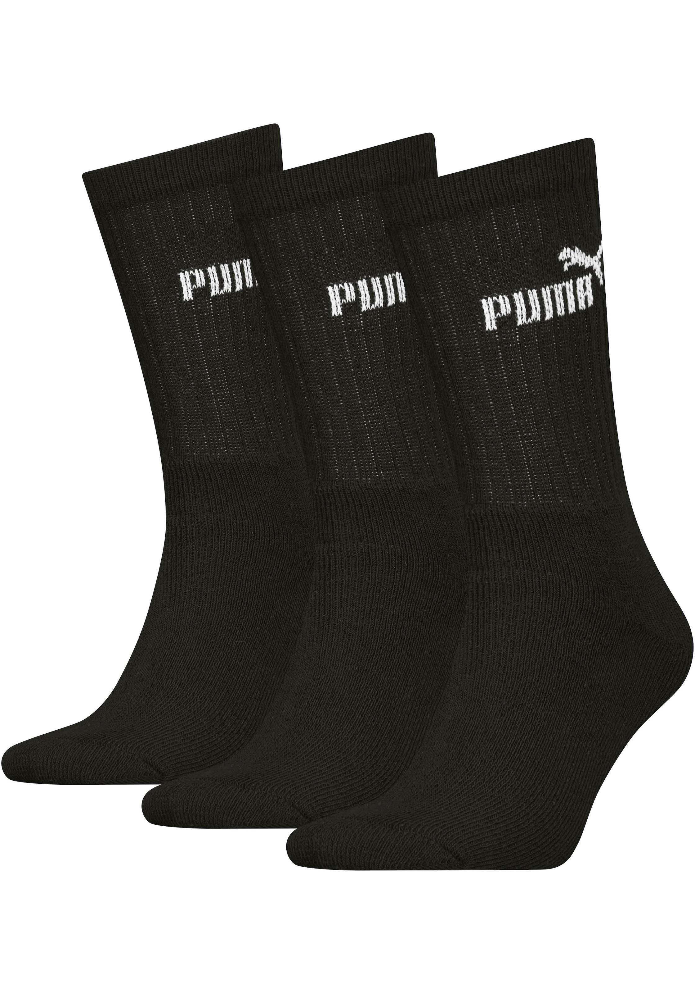 PUMA Freizeitsocken 3 Paar tlg. Atmungsaktiv, feuchtigkeitsregulierend, Str günstig online kaufen