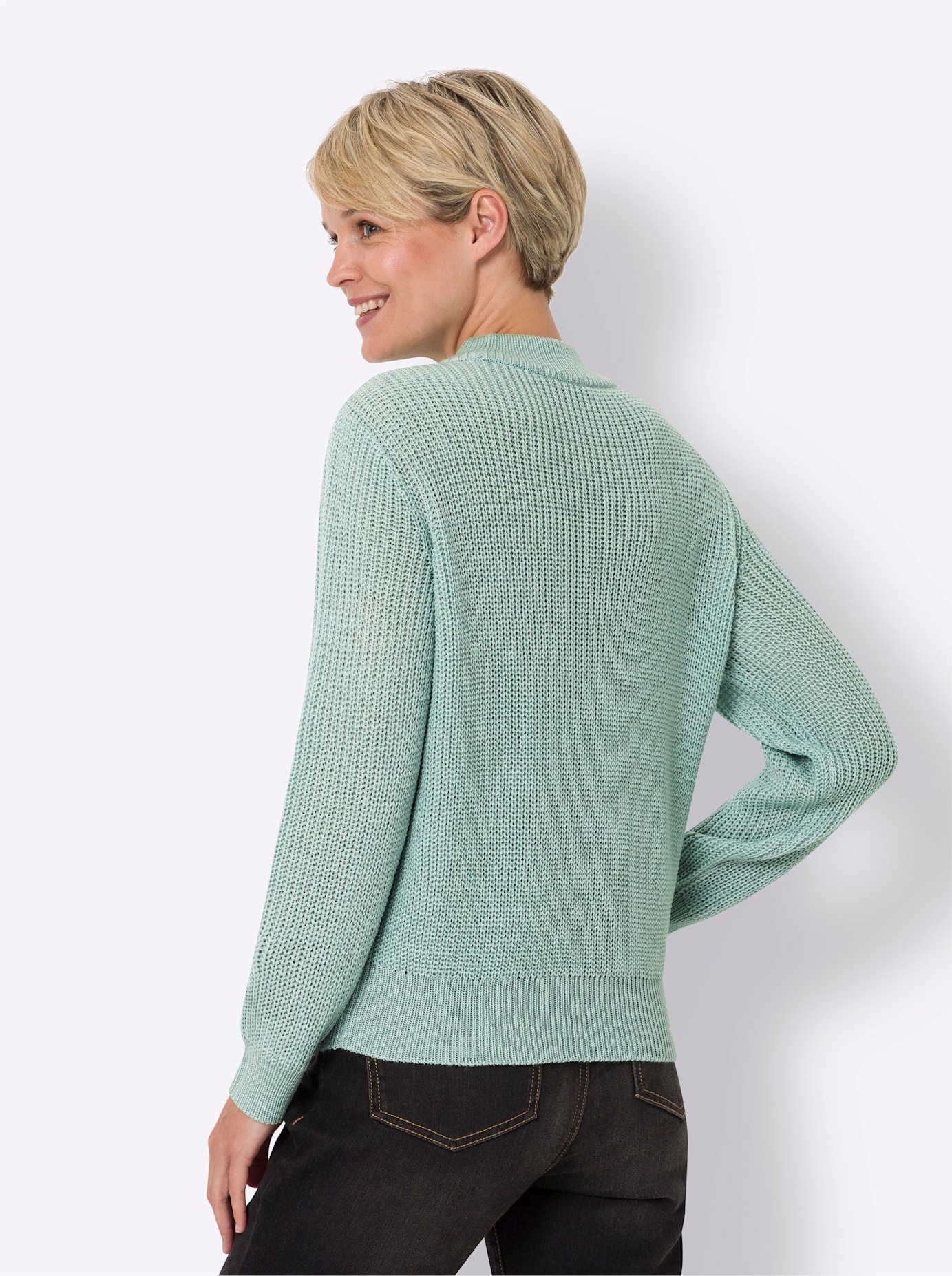 Classic Basics Stehkragenpullover »Langarm-Pullover«