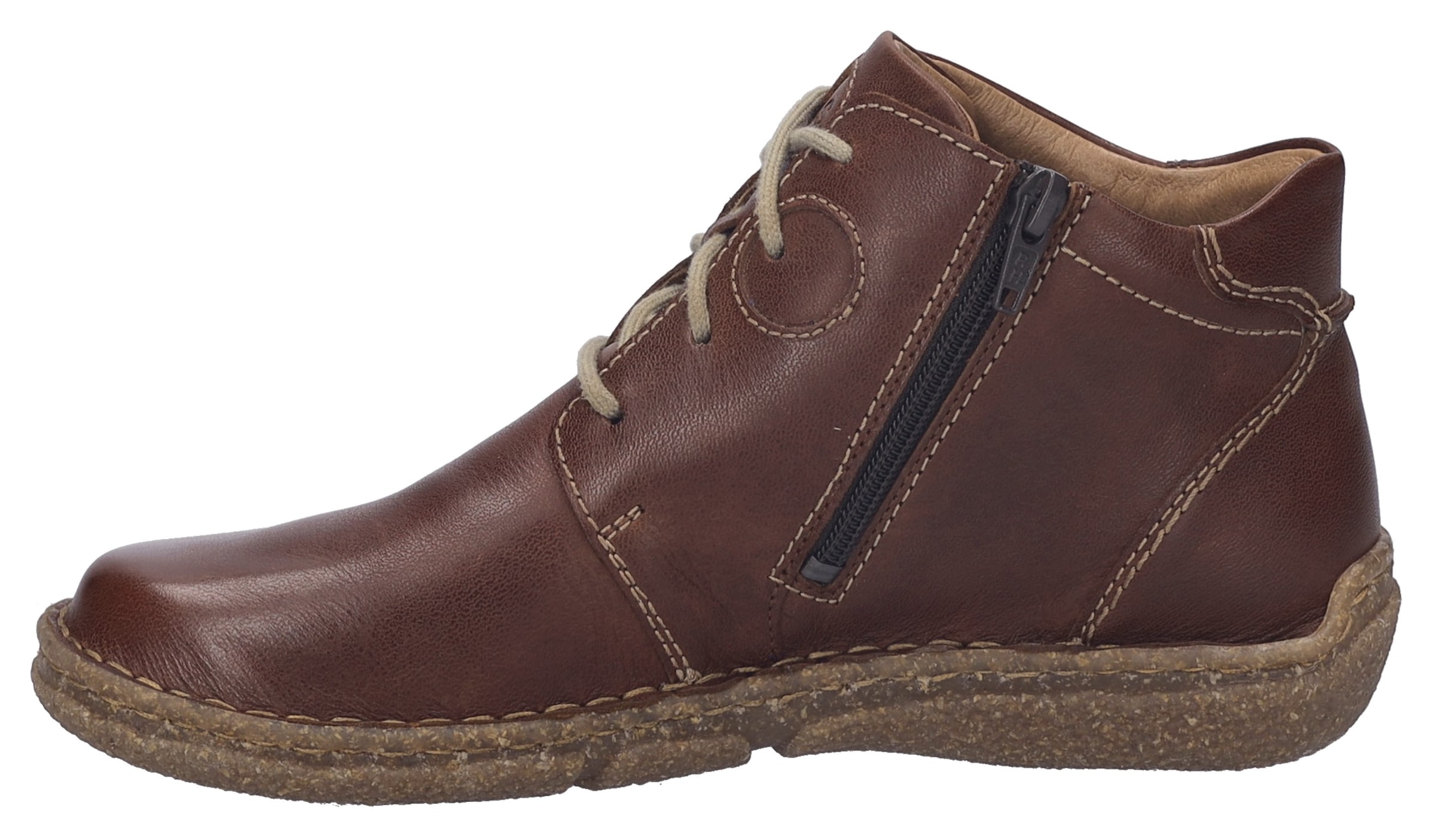 Josef Seibel Schnürstiefelette »Neele 46«, Freizeitschuh, Komfortschuh mit Wechselfußbett aus Leder