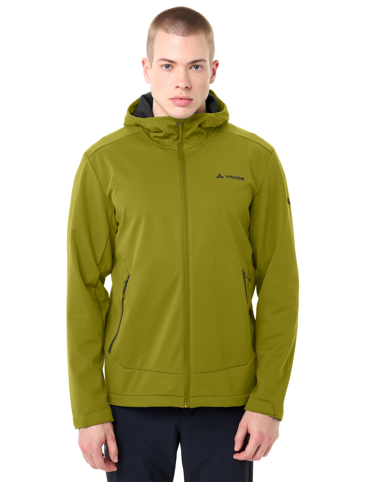 VAUDE Softshelljacke "MENS EVERHIKE SOFTSHELL HOODY" mit Kapuze mit Kapuze, winddicht, wasserabweisend, atmungsaktiv, Regular Fit