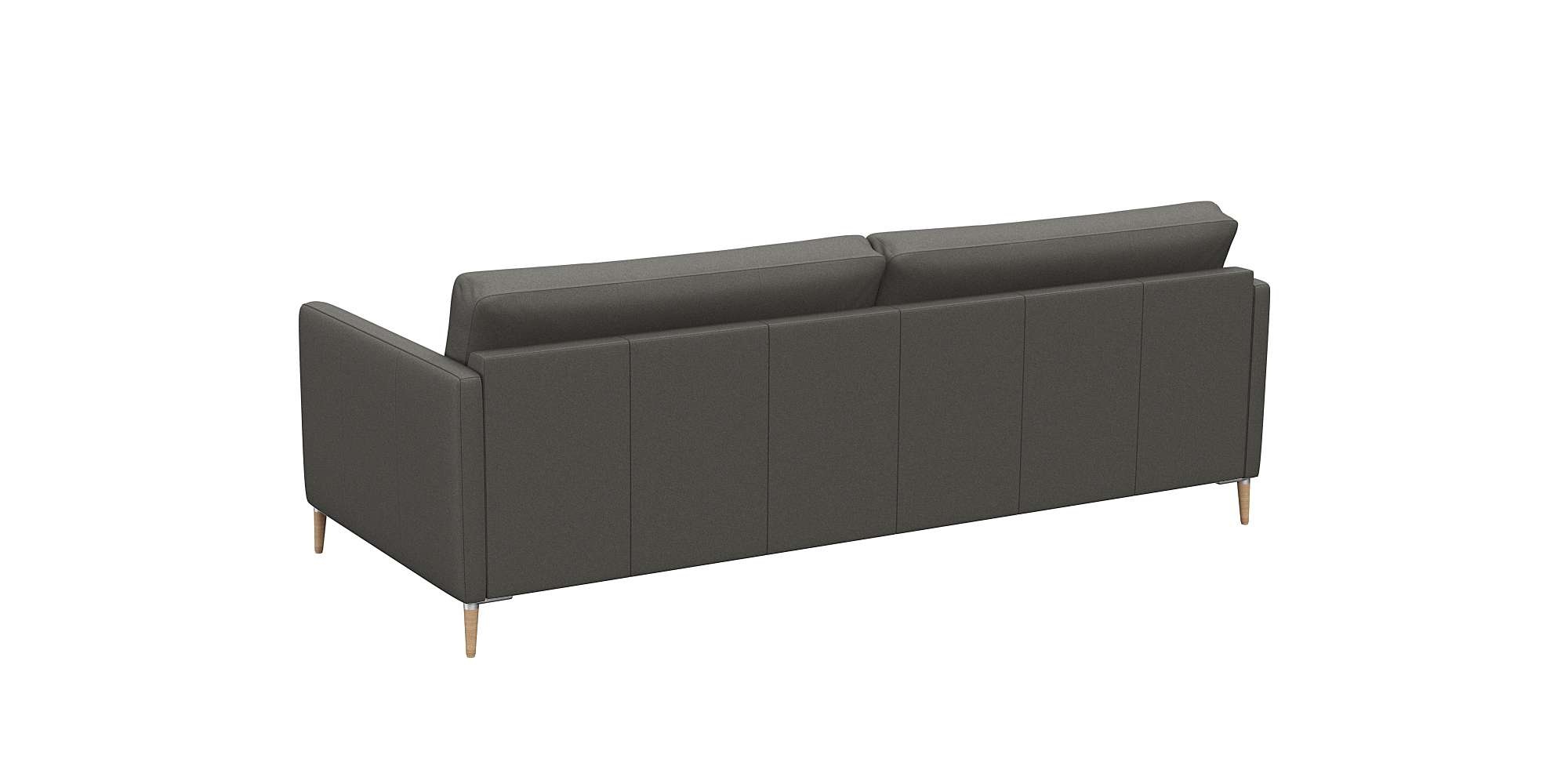 FLEXLUX 3-Sitzer »Fiore, super Sitzkomfort durch Kaltschaum im Sitz«, schmale Armlehnen, Füße Alu+ Eiche