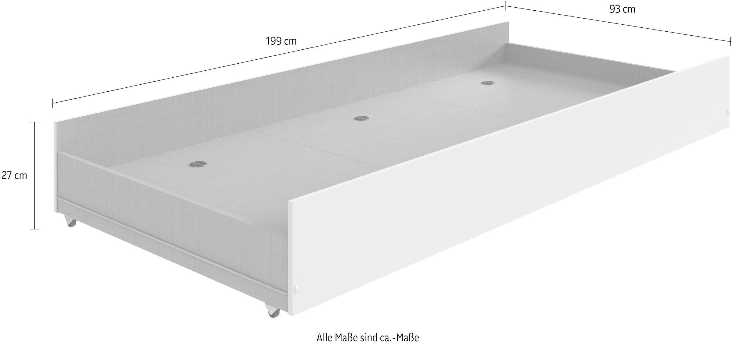 Wimex Bettschubkasten »Norderney passend für das Bett«, als Bettschublade oder Duoliege nutzbar