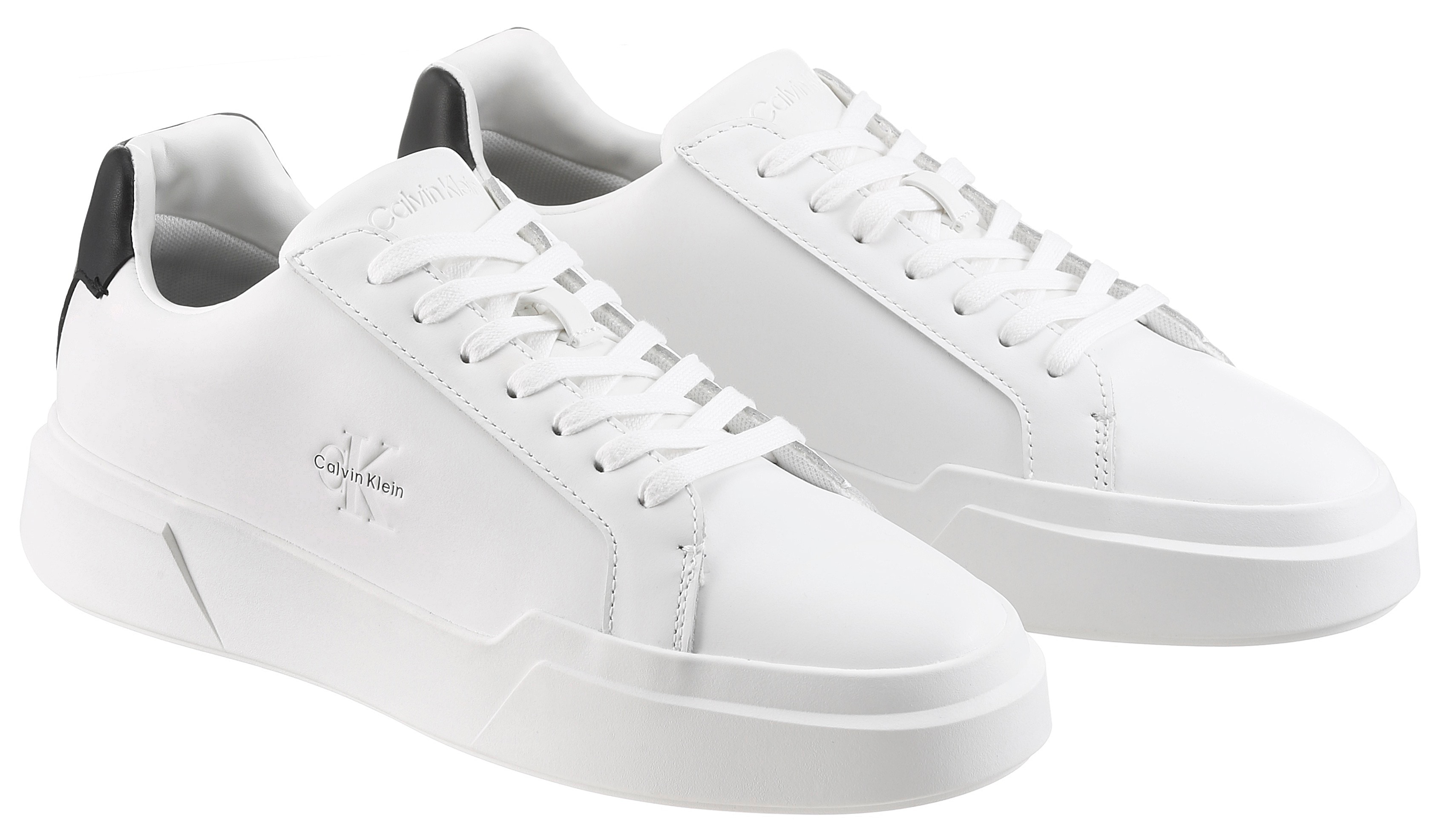 Calvin Klein Jeans Sneaker "CHUNKY CUPSOLE LACEUP LTH" Freizeitschuh, Halbschuh, Schnürer mit CK-Logoprägung