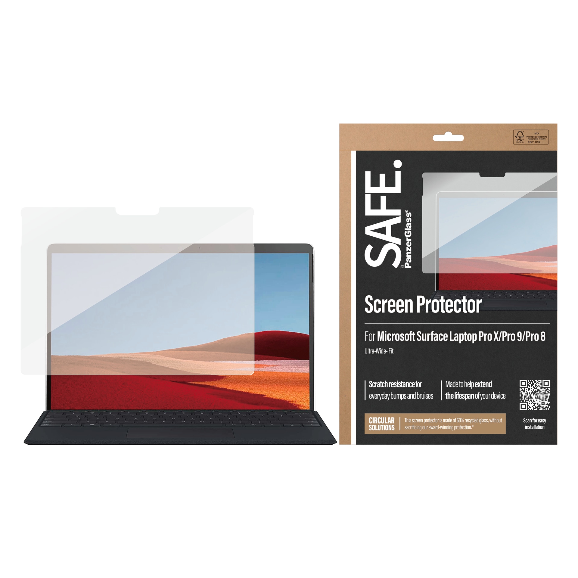Displayschutzglas »Ultra-Wide Fit Screen Protector«, für Microsoft Surface Laptop Pro...