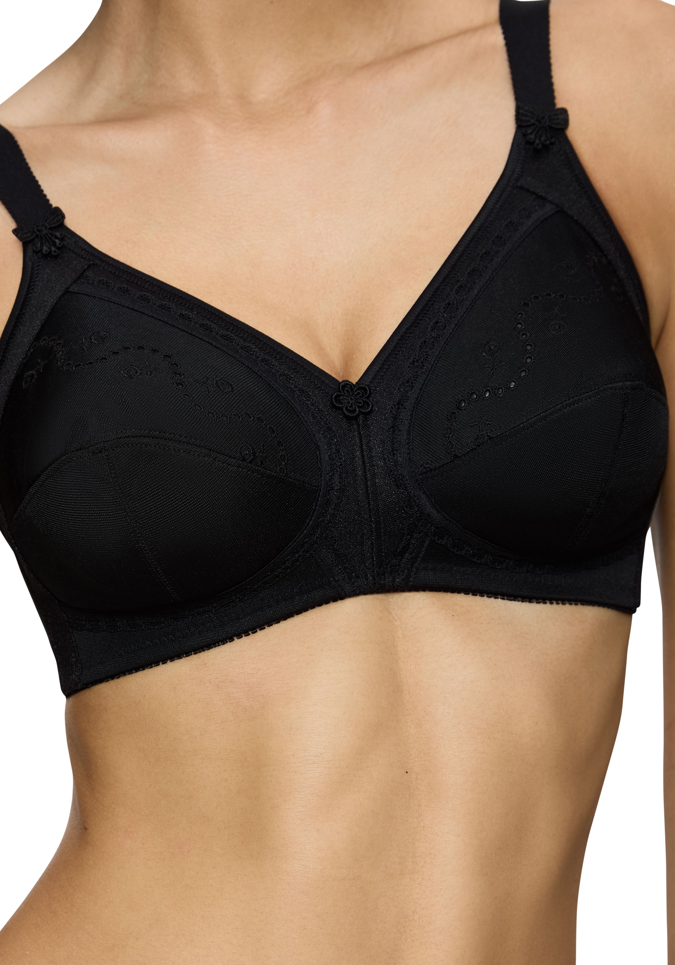 Thumbnail - Triumph Bügelloser BH "Doreen + Cotton 01 N" 1 Stk. tlg., Klassiker mit Lochstickerei