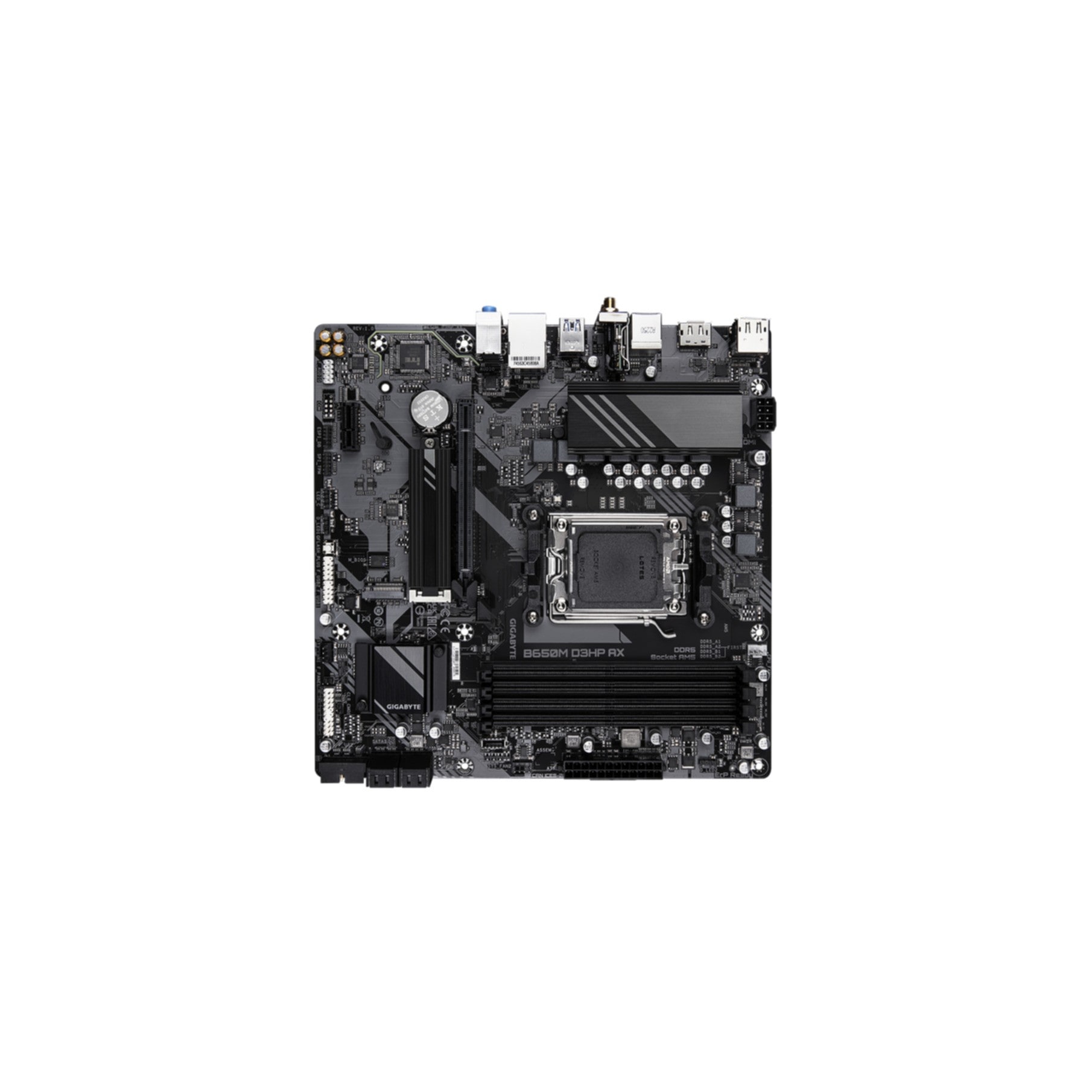 Gigabyte Mainboard »B650M D3HP AX Mainboard - AMD Ryzen 9000er-Serie, 5+2+2 Phasen VRM, bi«