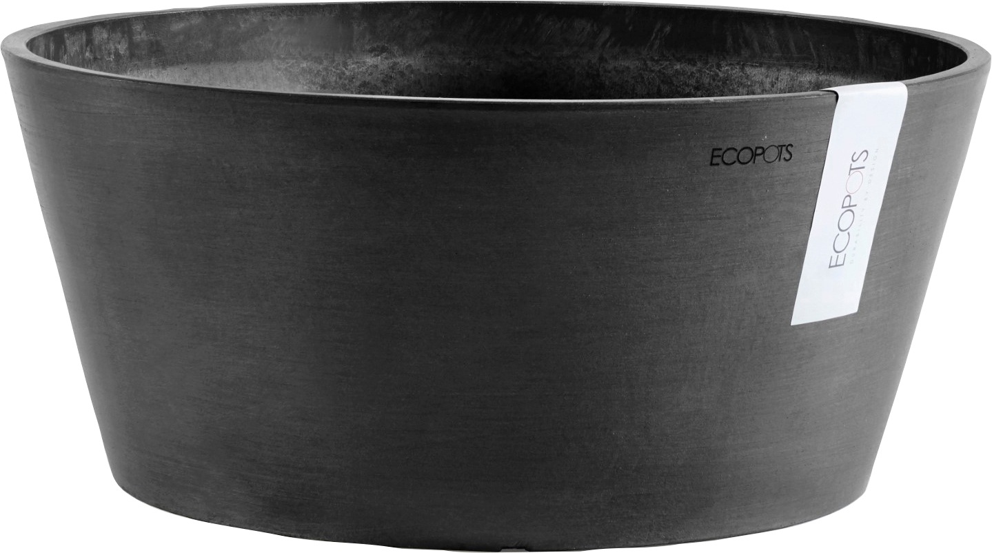 ECOPOTS Blumentopf "FRANKFURT Dark Grey", BxTxH: 50x50x25 cm