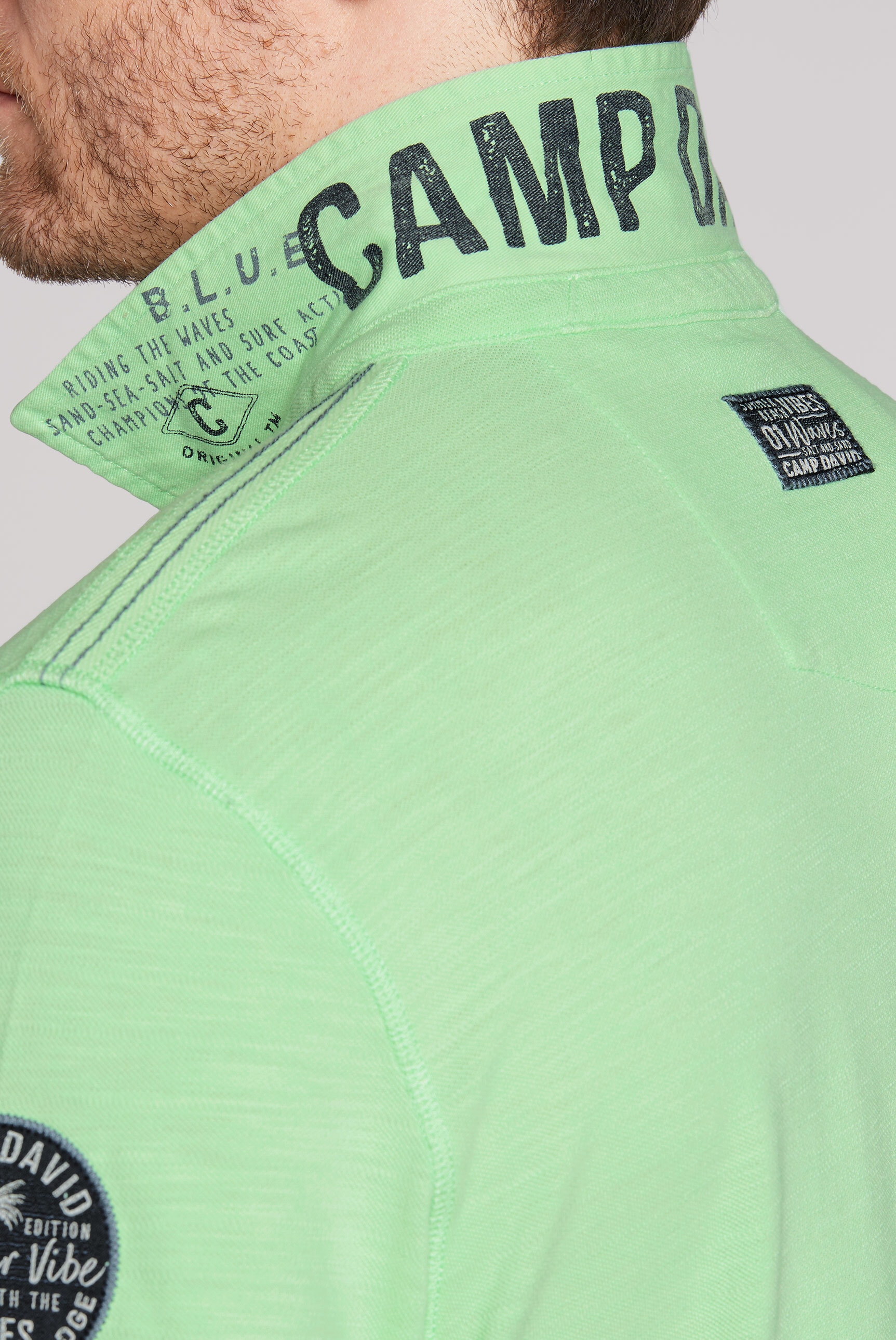 CAMP DAVID Poloshirt, aus Baumwolle