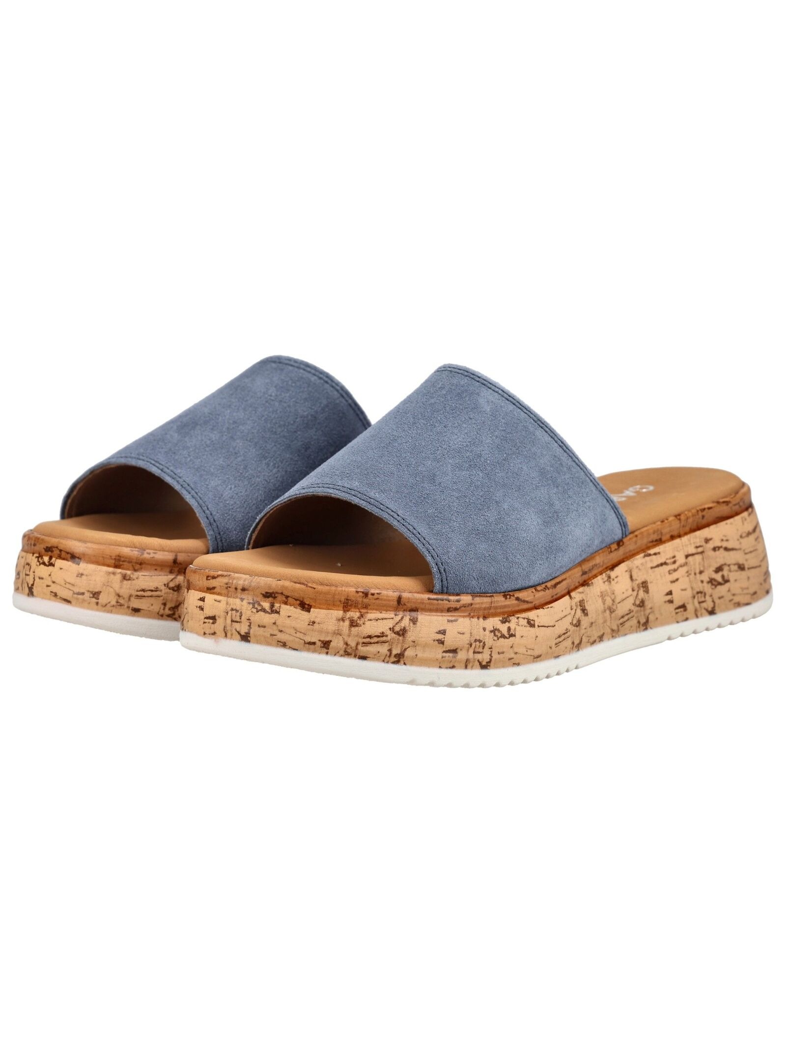Gabor Comfort Pantolette Suede Mules Blue 40.5 6