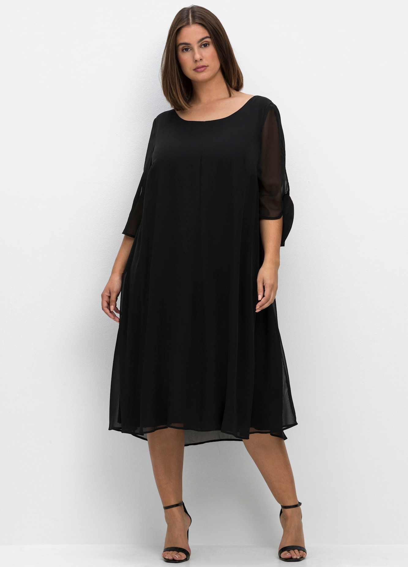 Sheego Chiffonkleid "Midikleid" günstig online kaufen