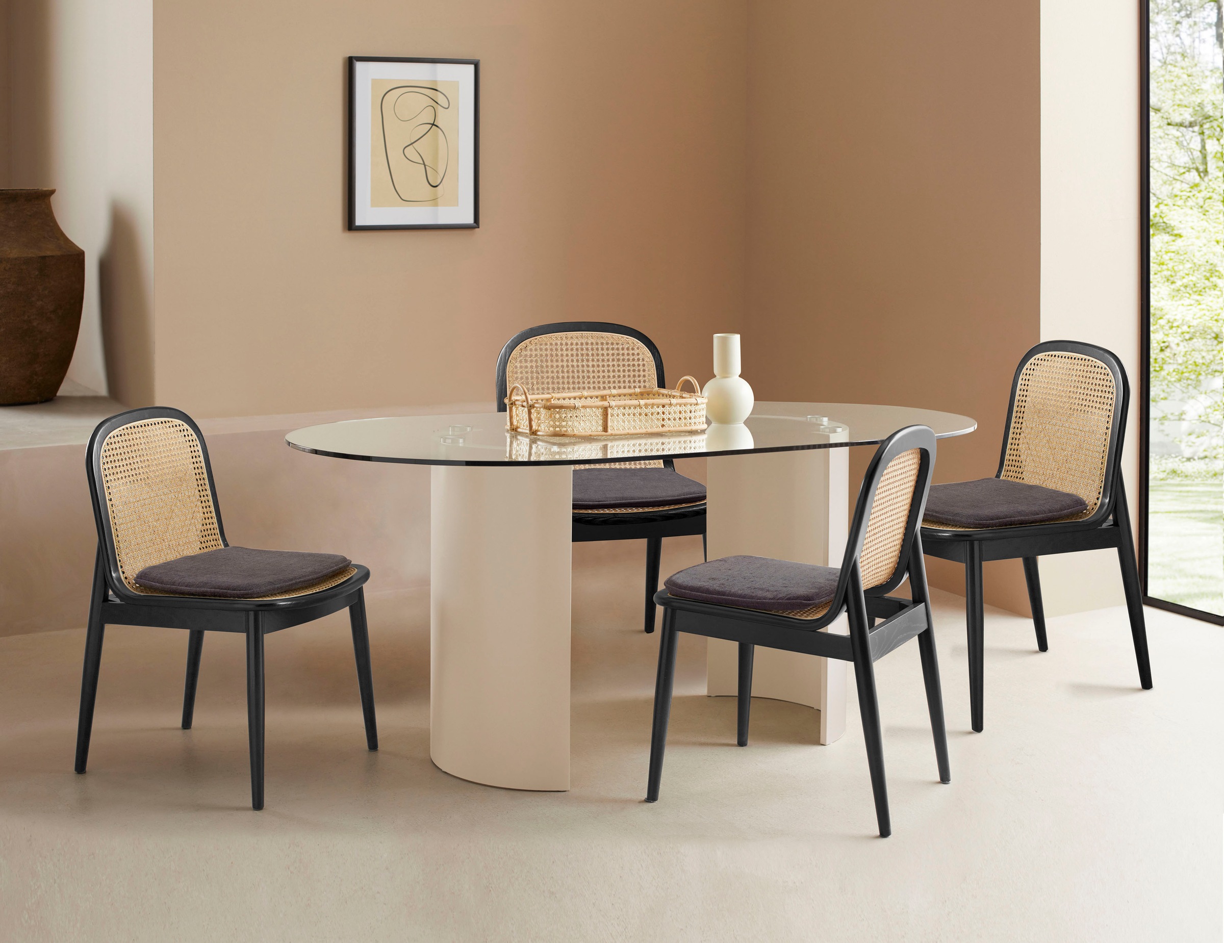 Thumbnail - LeGer Home by Lena Gercke Esszimmerstuhl "Lina, 2er-Set, Massivholz" (Set) 2 Stk.Polsterstuhl mit Rahmen und Beinen aus ...