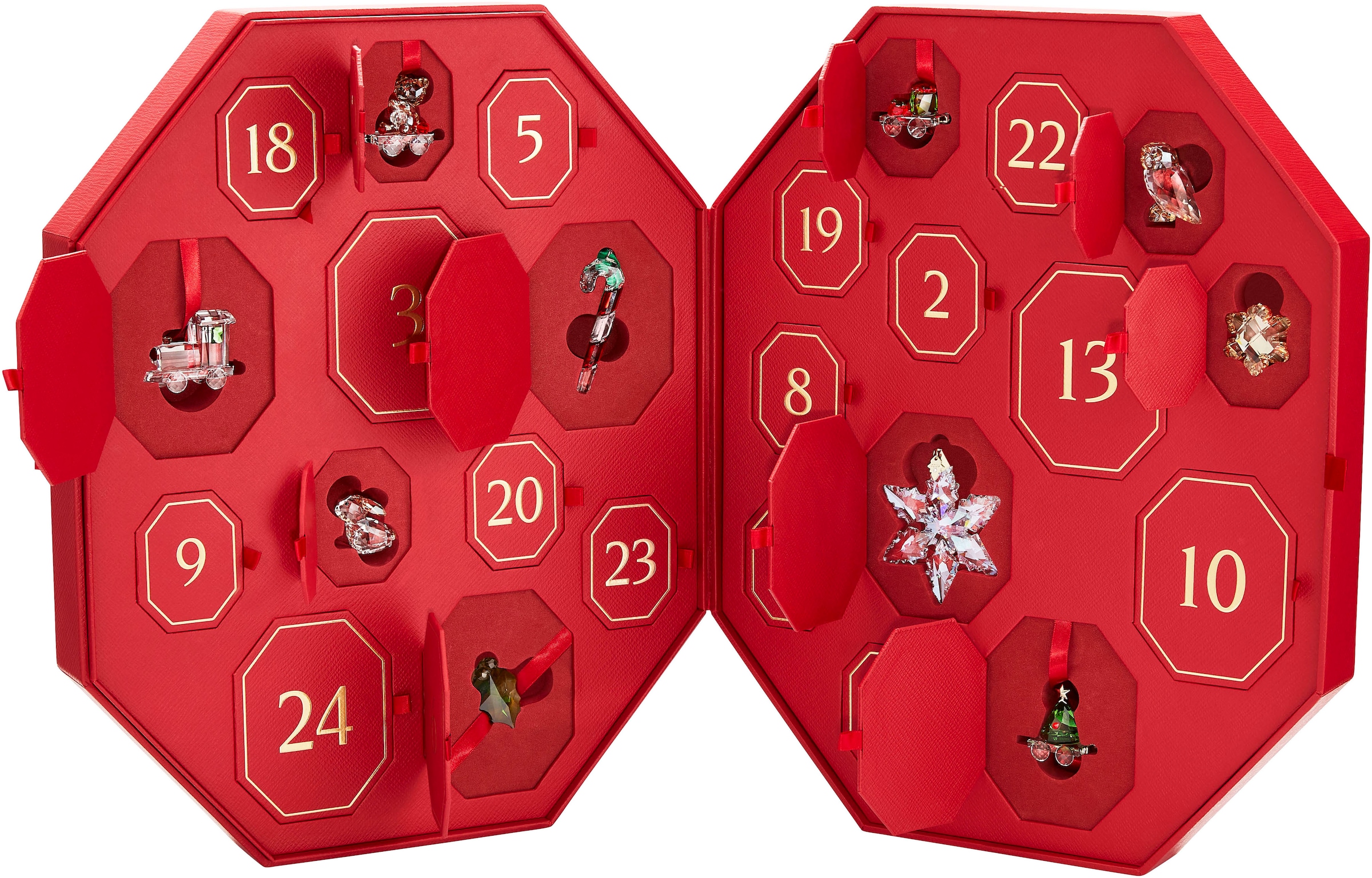 Swarovski Adventskalender »Schmuck Geschenk Weihnachten Annual Edition Advent Calendar 2024«, für Erwachsene, Swarovski® Kristalle