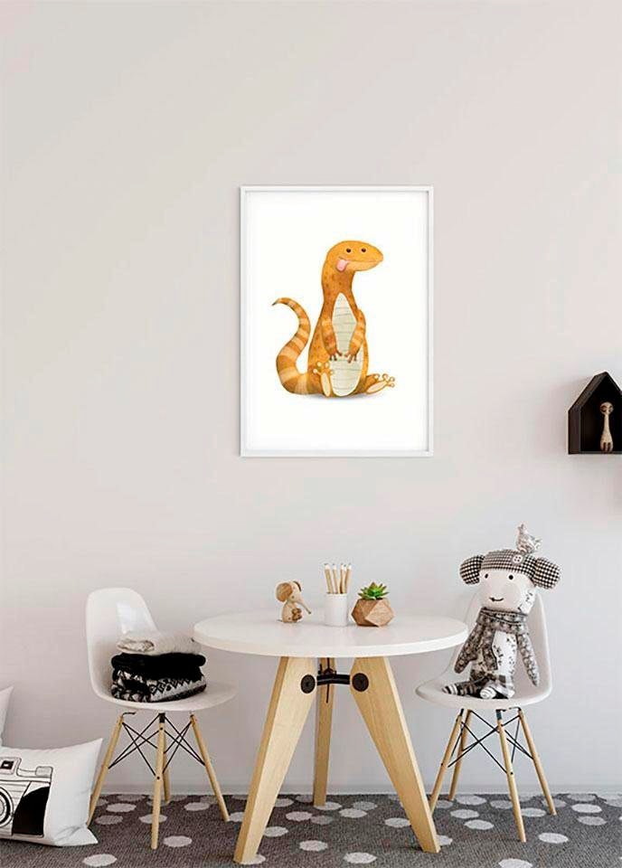 Komar Bild »Cute Animal Lizard«, Tiere, (1 St.), Wandbild zur Dekoration - ohne Rahmen