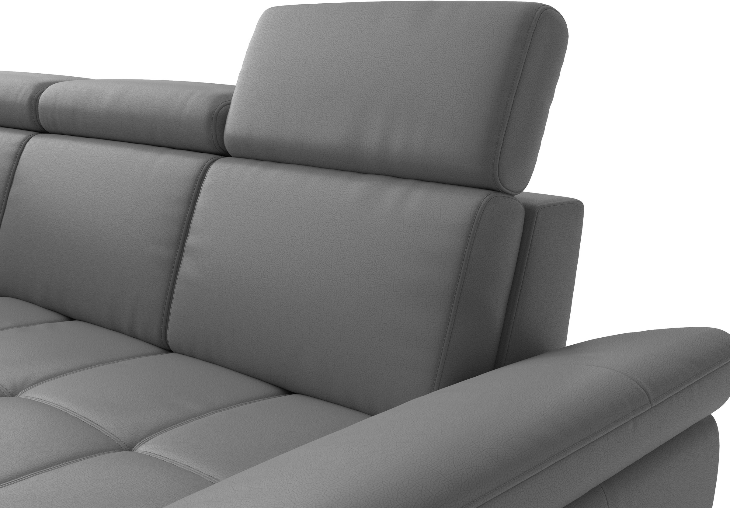 sit&more Ecksofa »Vanity L-Form, B: 254 cm, Leder« Inkl.Sitz-,Kopf-und Armteilverstellung
