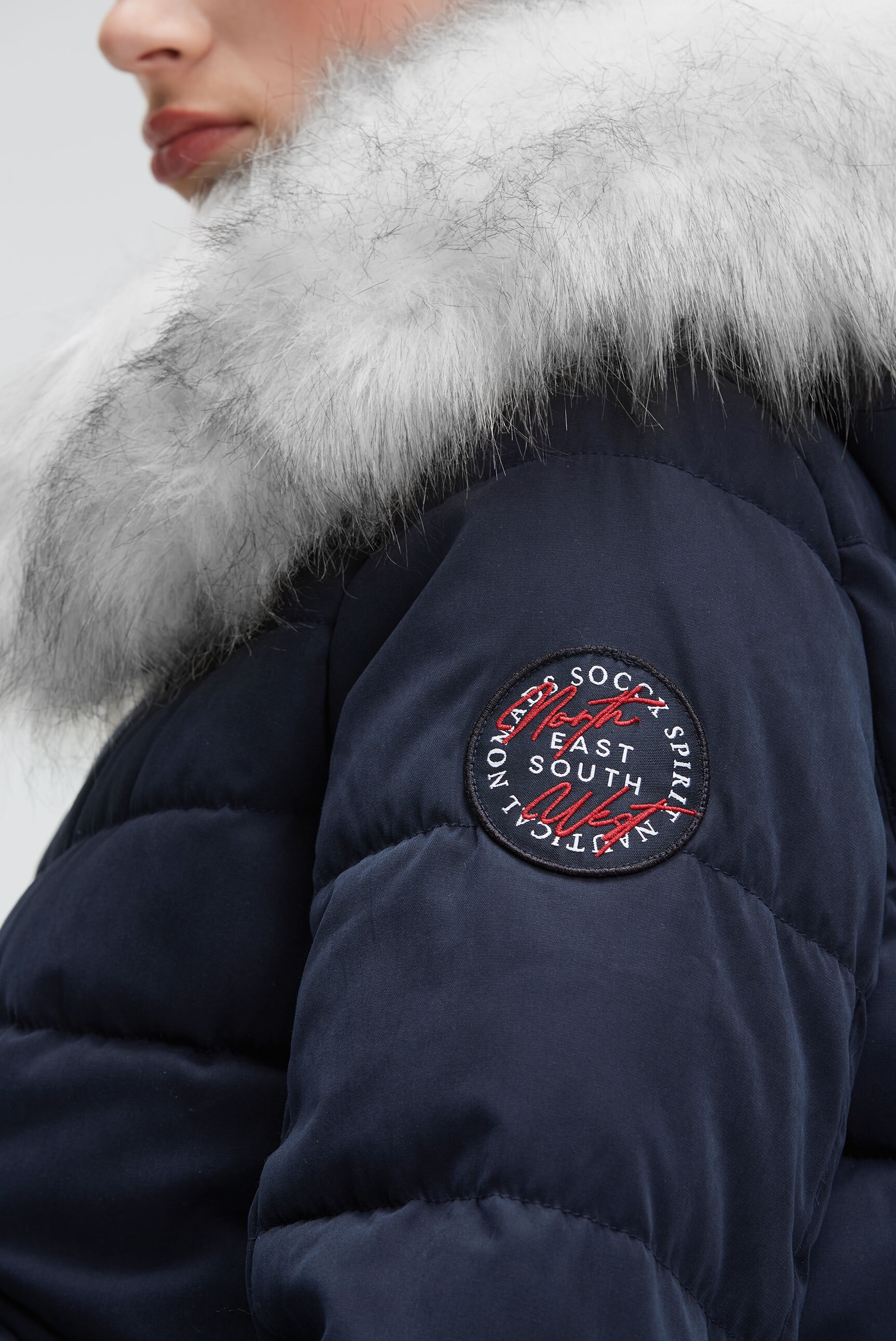 SOCCX Winterjacke mit Kapuze mit abnehmbarem Kunstfellbesatz