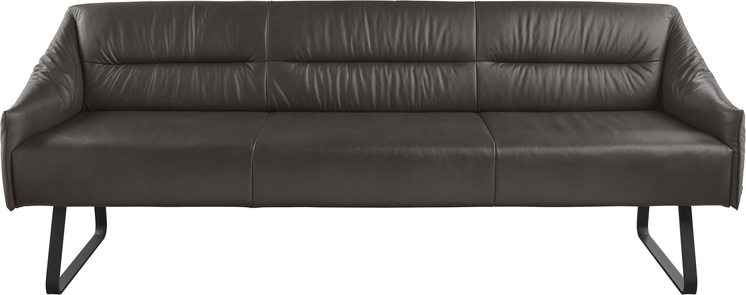 Musterring Essbank »JustB! SP500«, (1 St.), Metallkufe schwarz, verschiedene Farben, Breite 220 oder 250 cm