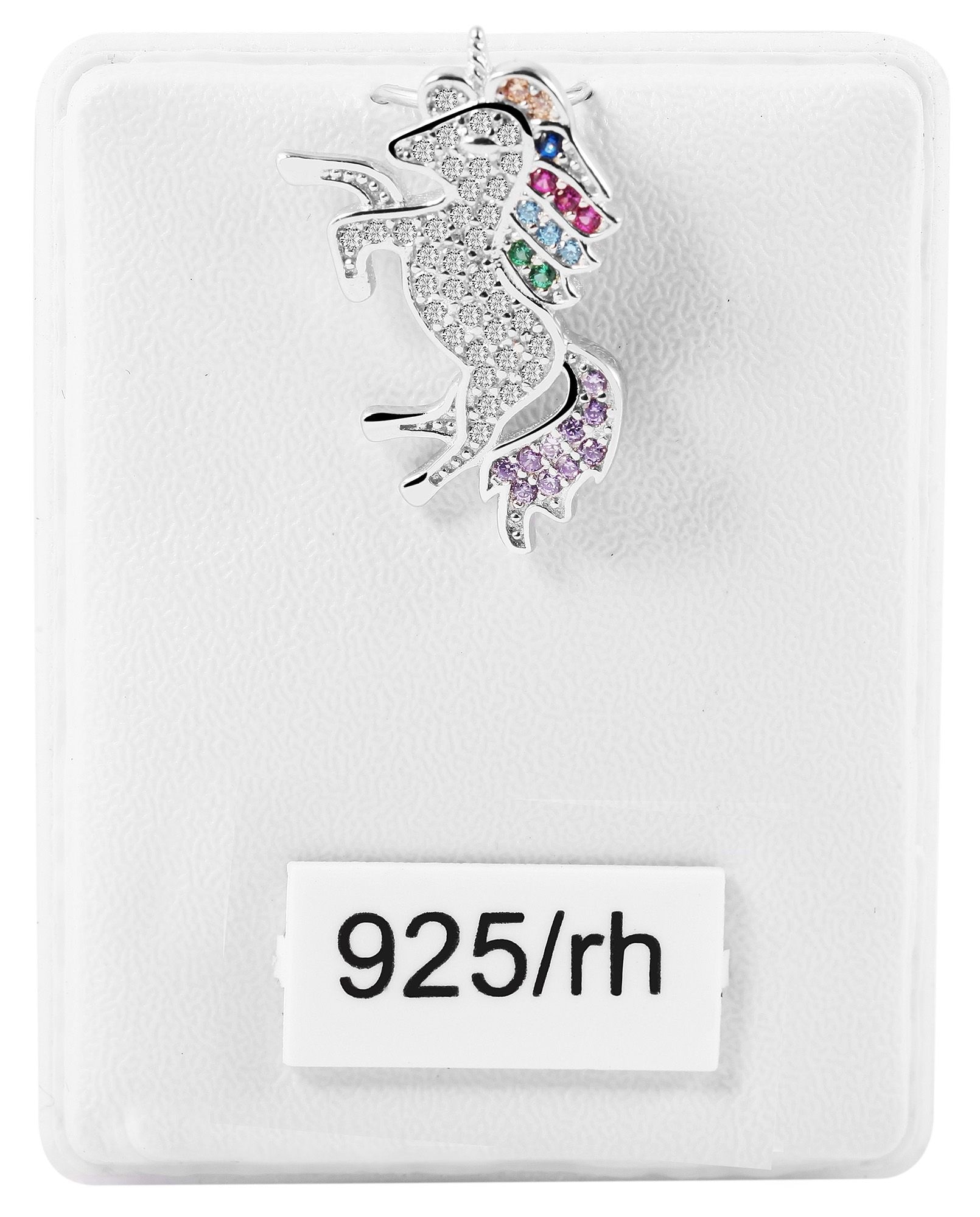 Adelia´s Kettenanhänger »Anhänger – Einhorn Anhänger aus 925 Silber mit Zirkonia«  Perfekt als Geschenk zum Weihnachten