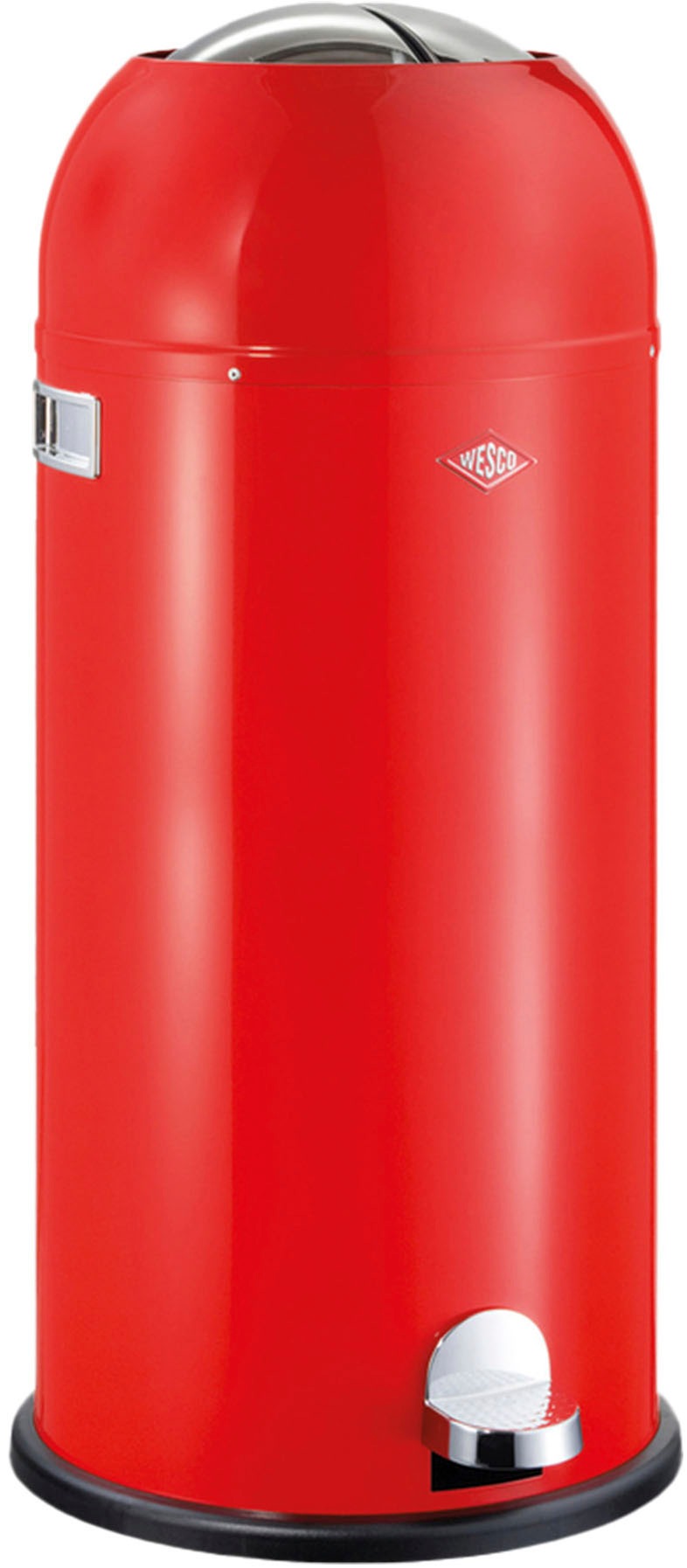 WESCO Mülleimer "Kickmaster Maxi", B/H/T: 37,5cm x 83cm x 37,5cm, 40 l, rot, Küche, Mülleimer, Abfallsammler mit Dämpfer, 40 Liter