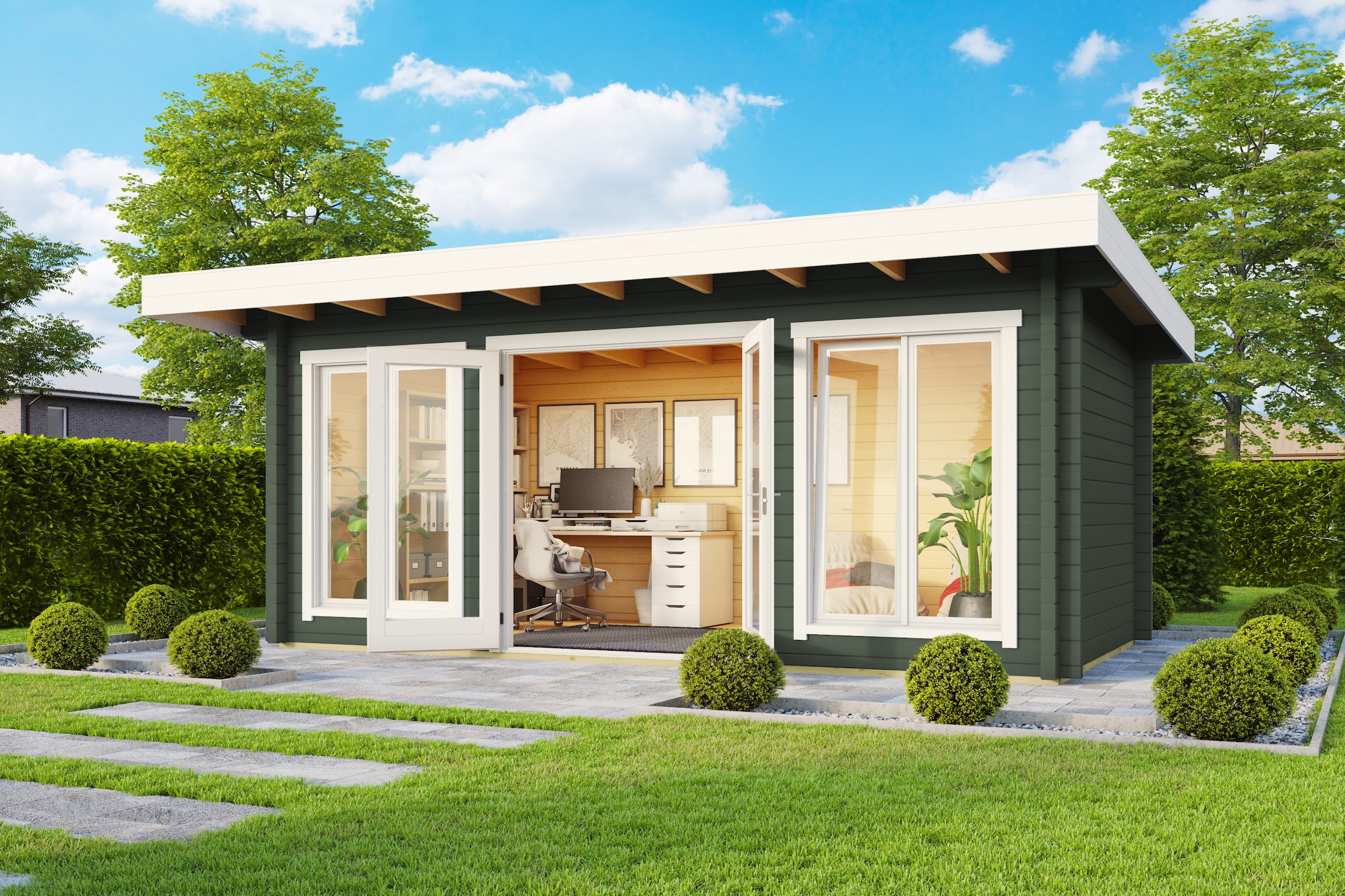 Nordic Holz Gartenhaus "DORSET 73" günstig online kaufen