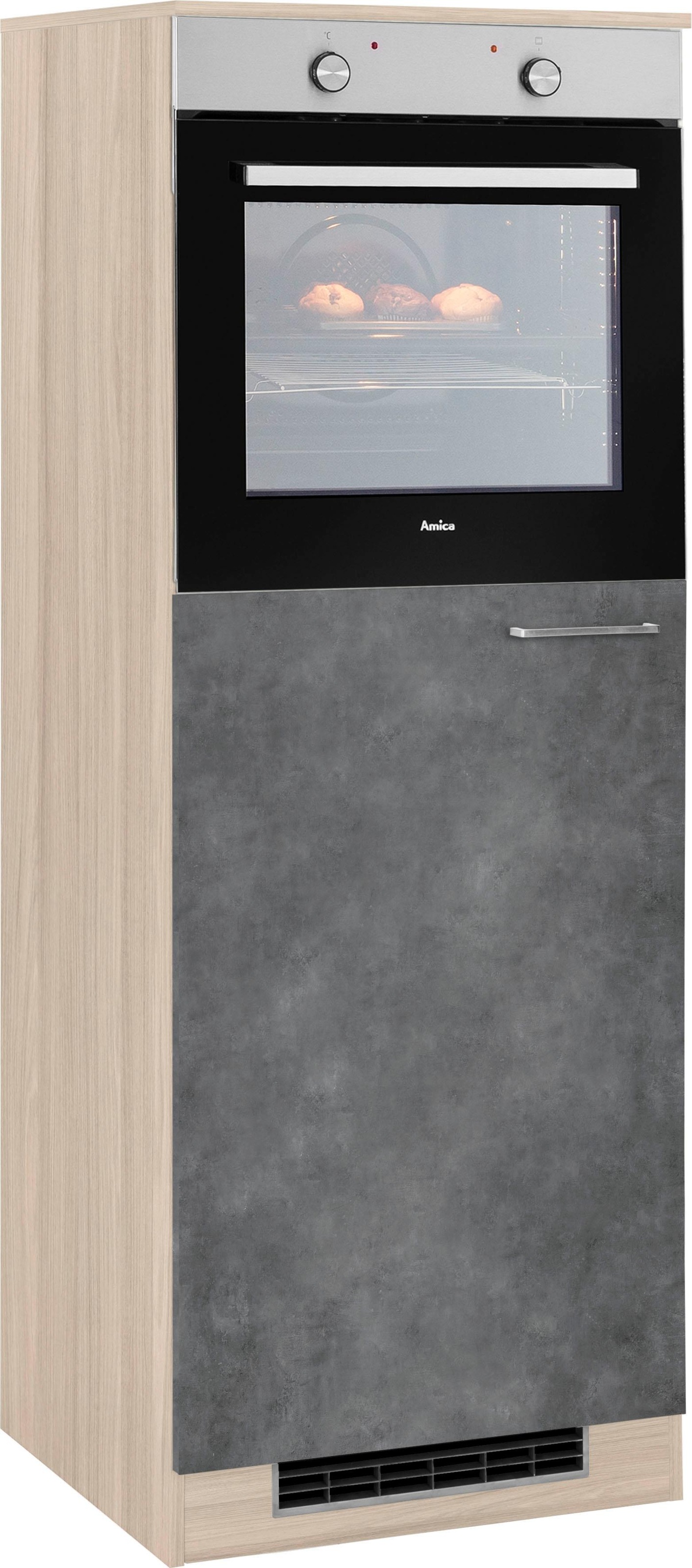 wiho Küchen Kühlumbauschrank 