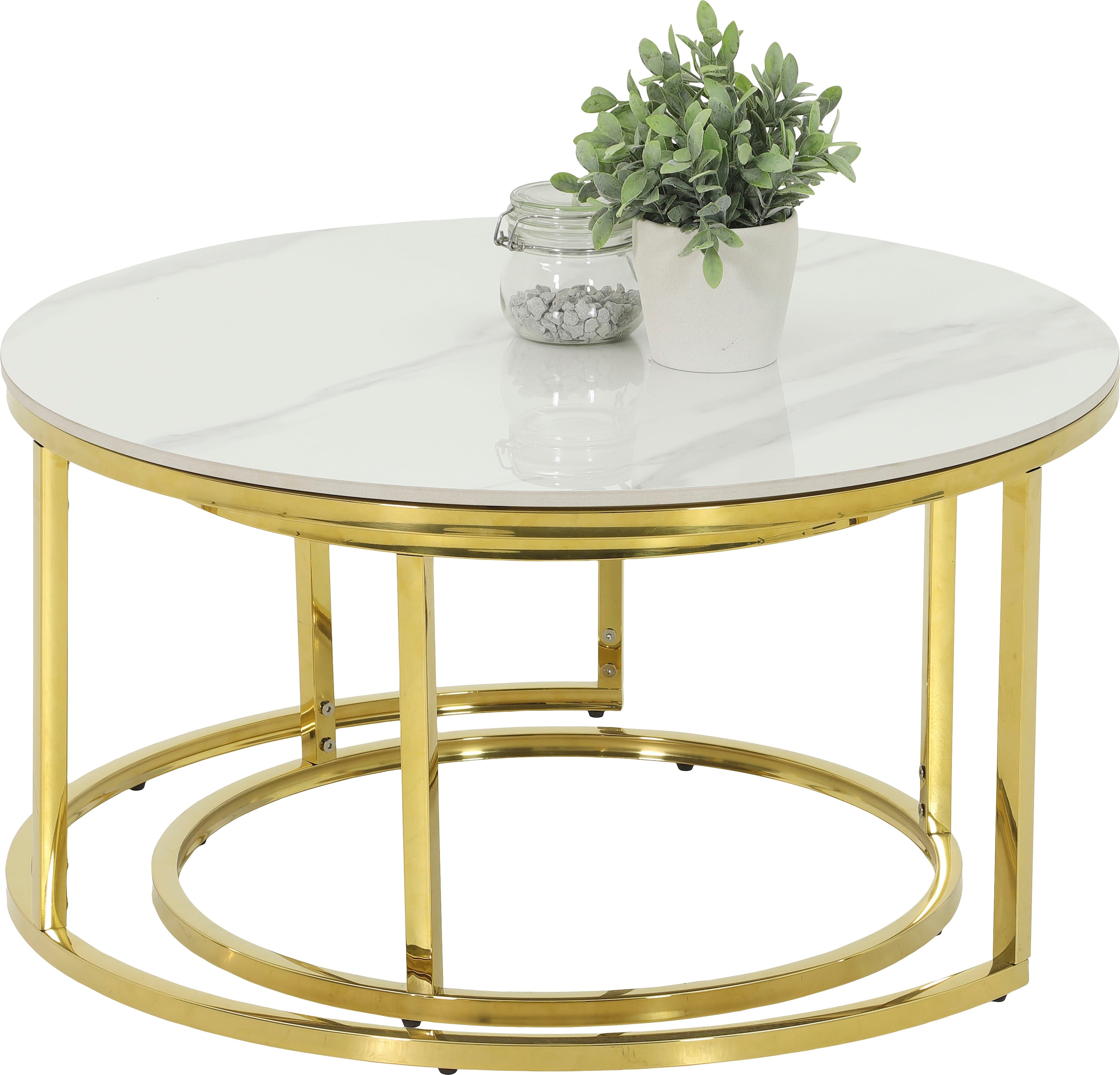 HELA Satztisch "LUIS Topseller, Couchtisch rund" Set, 2 Stk. tlg. 2er Set, günstig online kaufen