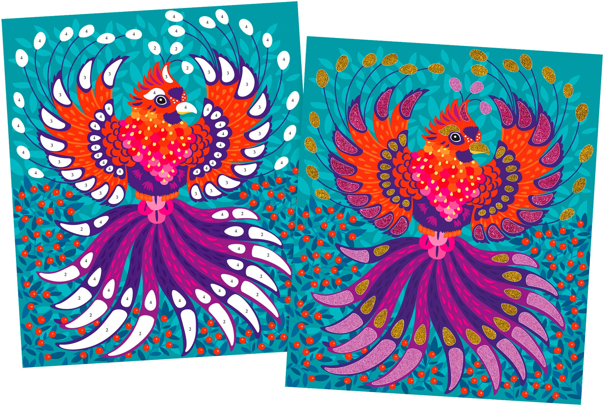 Janod Kreativset »Glitter und Sand - Glitzernde Tiere«
