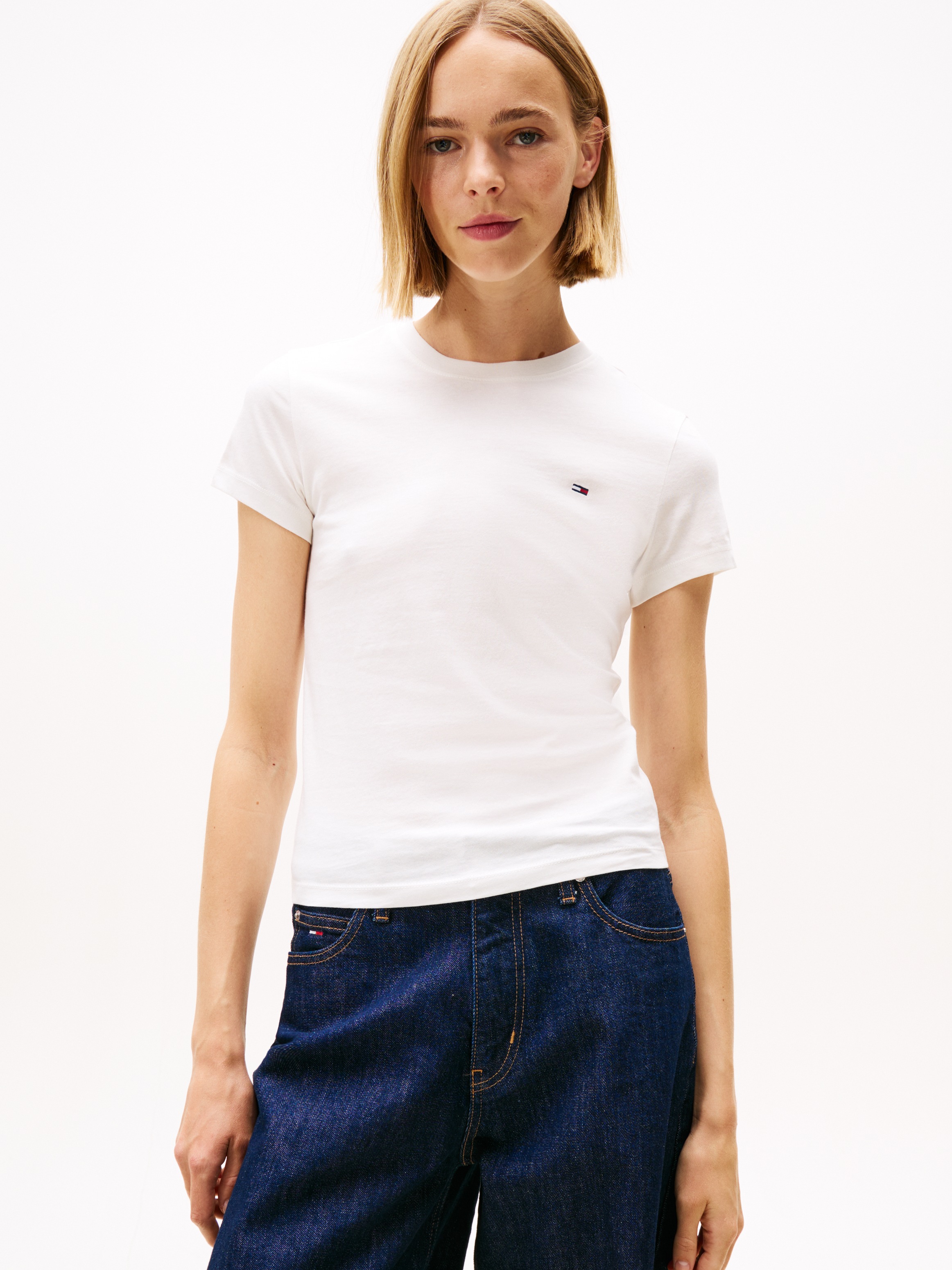 Tommy Jeans T-Shirt "TJW 2PACK C-NECK TEE" Packung, 2er, 2 Stk. tlg. mit Lo günstig online kaufen