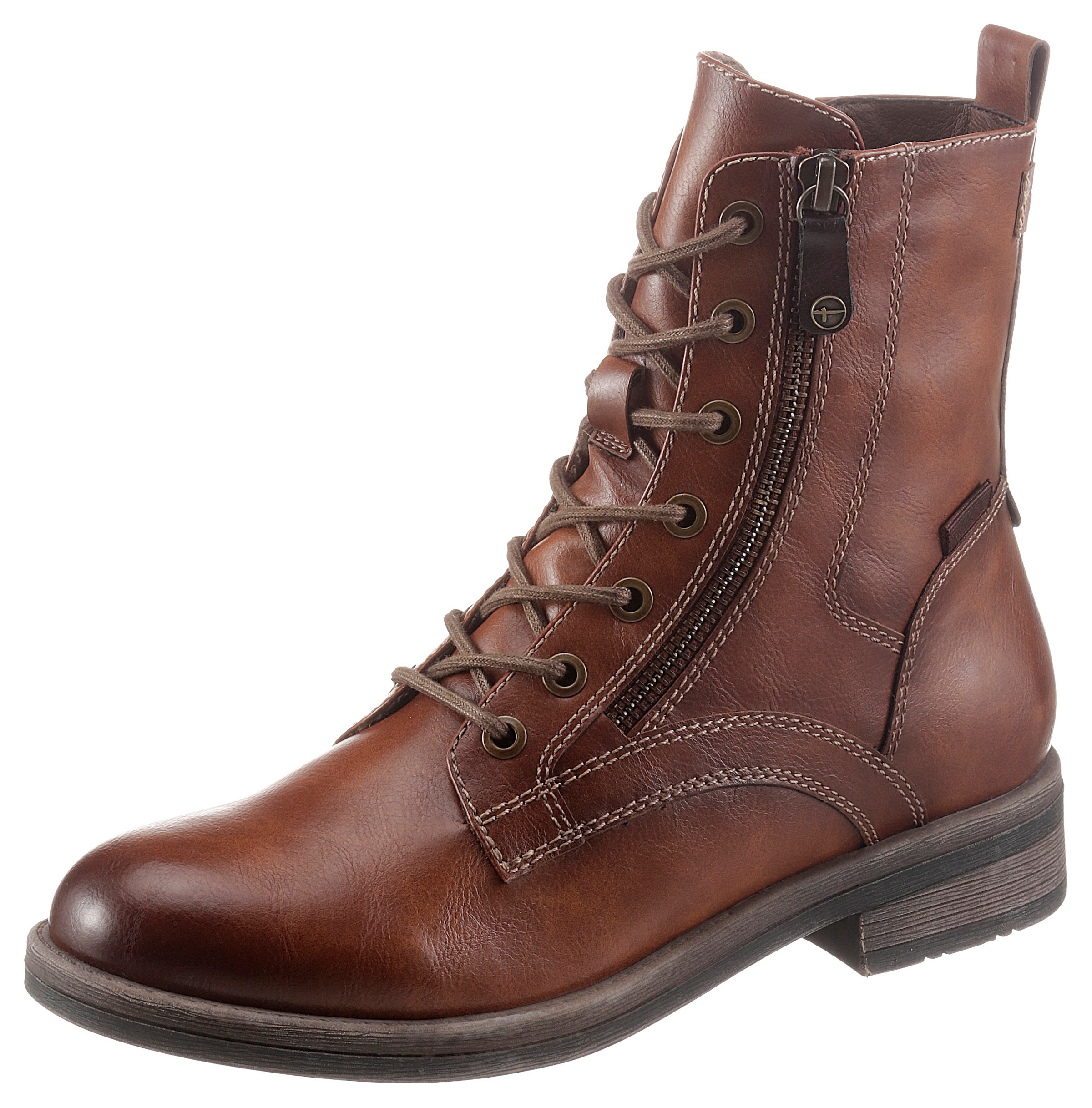Tamaris Schnürstiefelette "SHAE" Stiefelette mit Reißverschluss, Schnürstiefelette für Damen