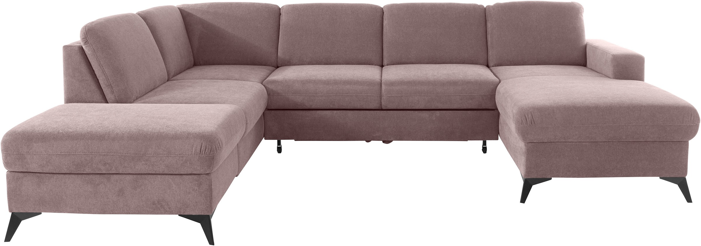 Home affaire Wohnlandschaft "Lolland U-Form" Wahlweise mit Bettfunktion und günstig online kaufen