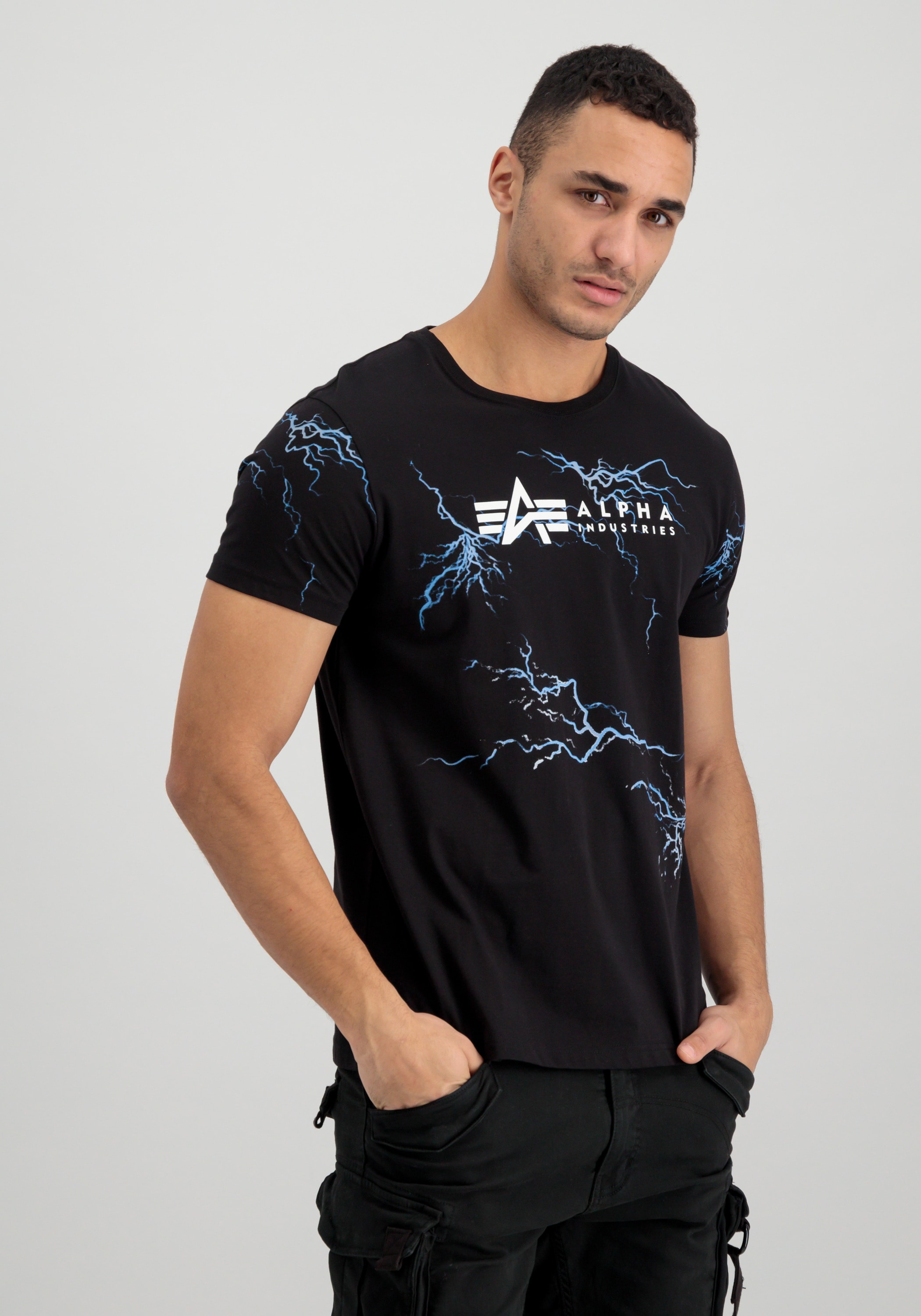 Alpha Industries T-Shirt "Alpha Industries Men - T-Shirts Lightning AOP T-S günstig online kaufen