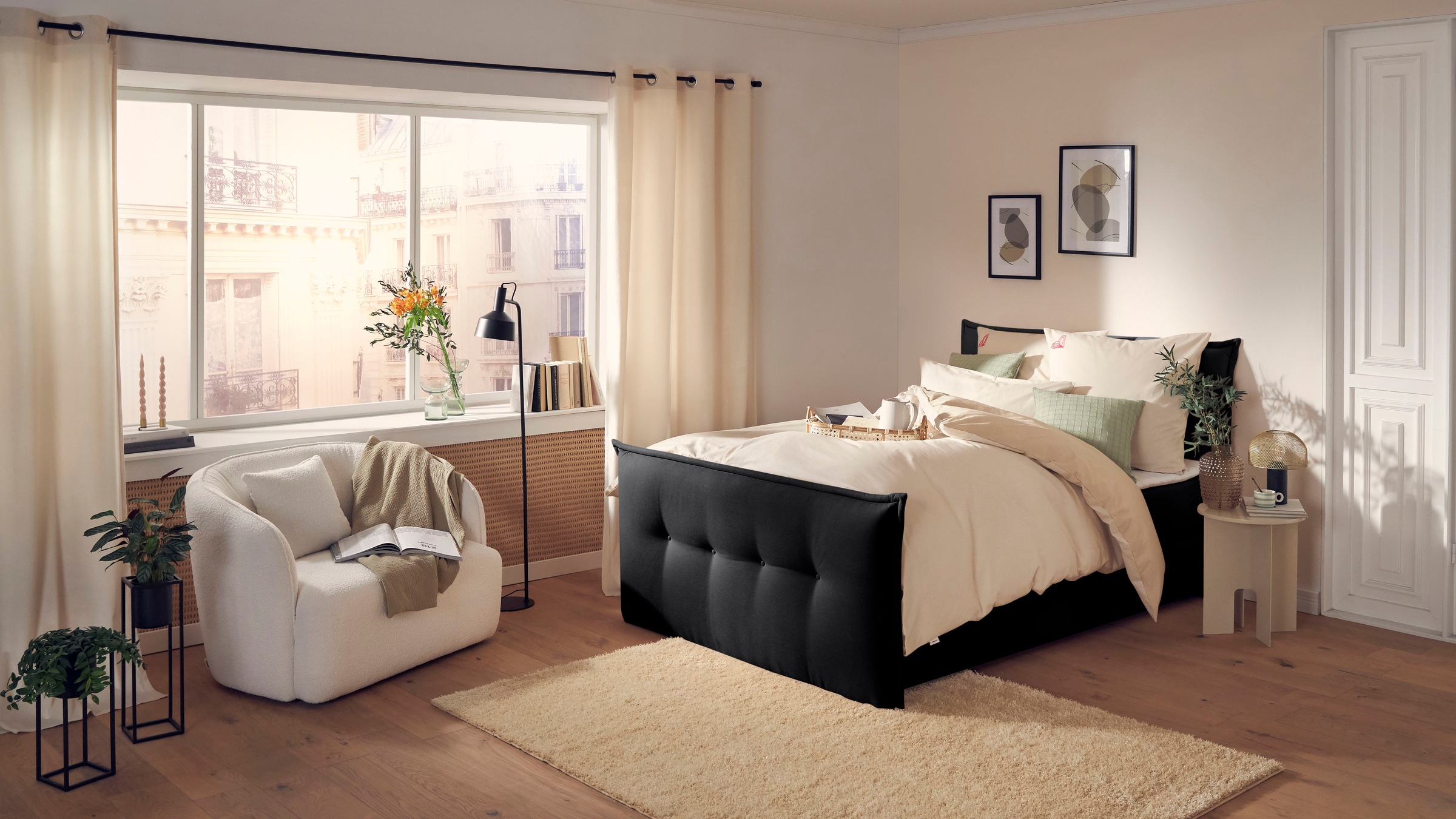 Thumbnail - Home affaire Boxbett "Kederleicht" inklusive Fußteil, Bettkasten & Topper, in 4 Breiten und 2 Härtegraden