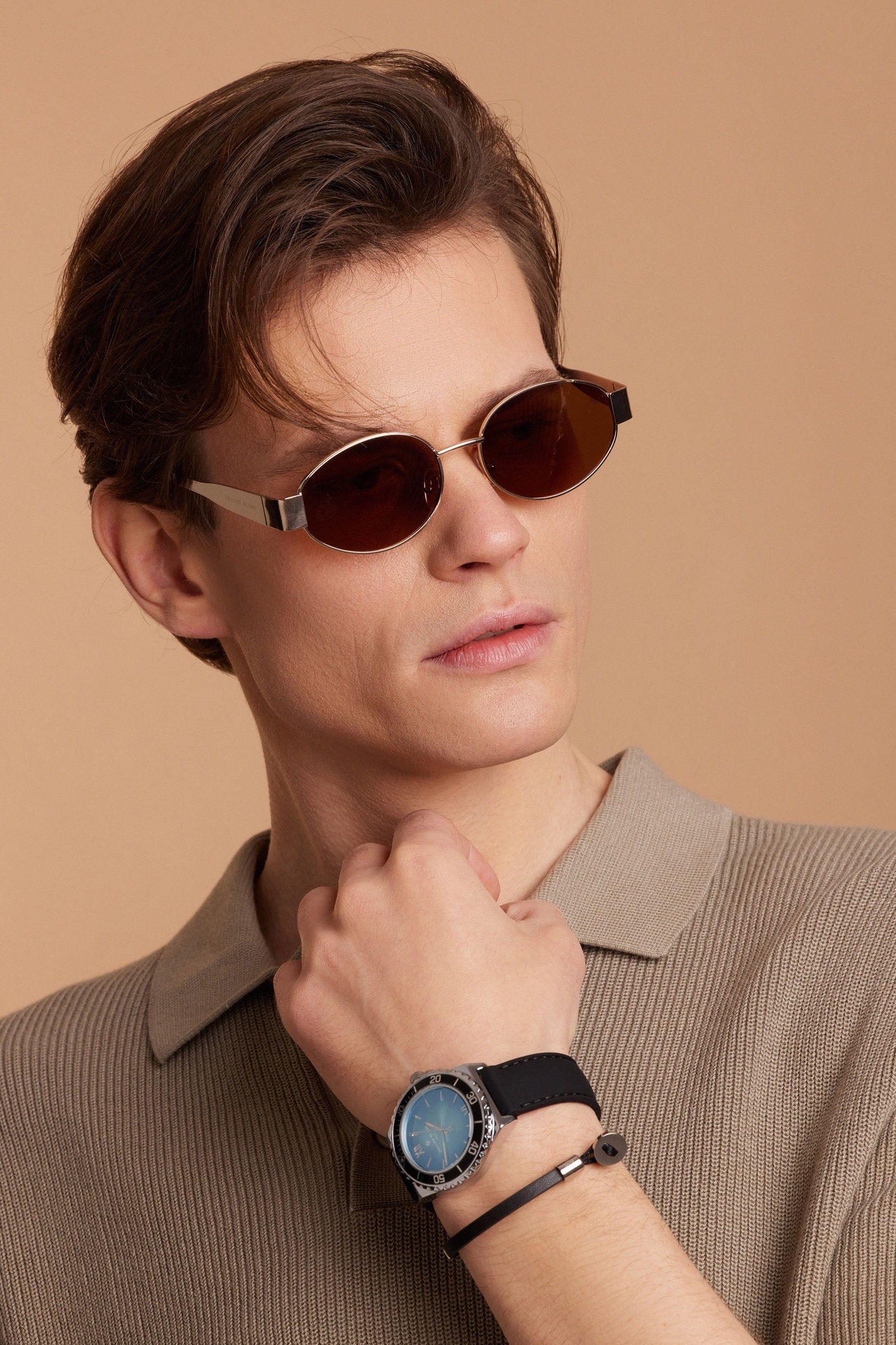 PHILIPP BLANC Sonnenbrille »PA01-03« Glass 0.74MM Polarized Lens UV400，CAT3.0
