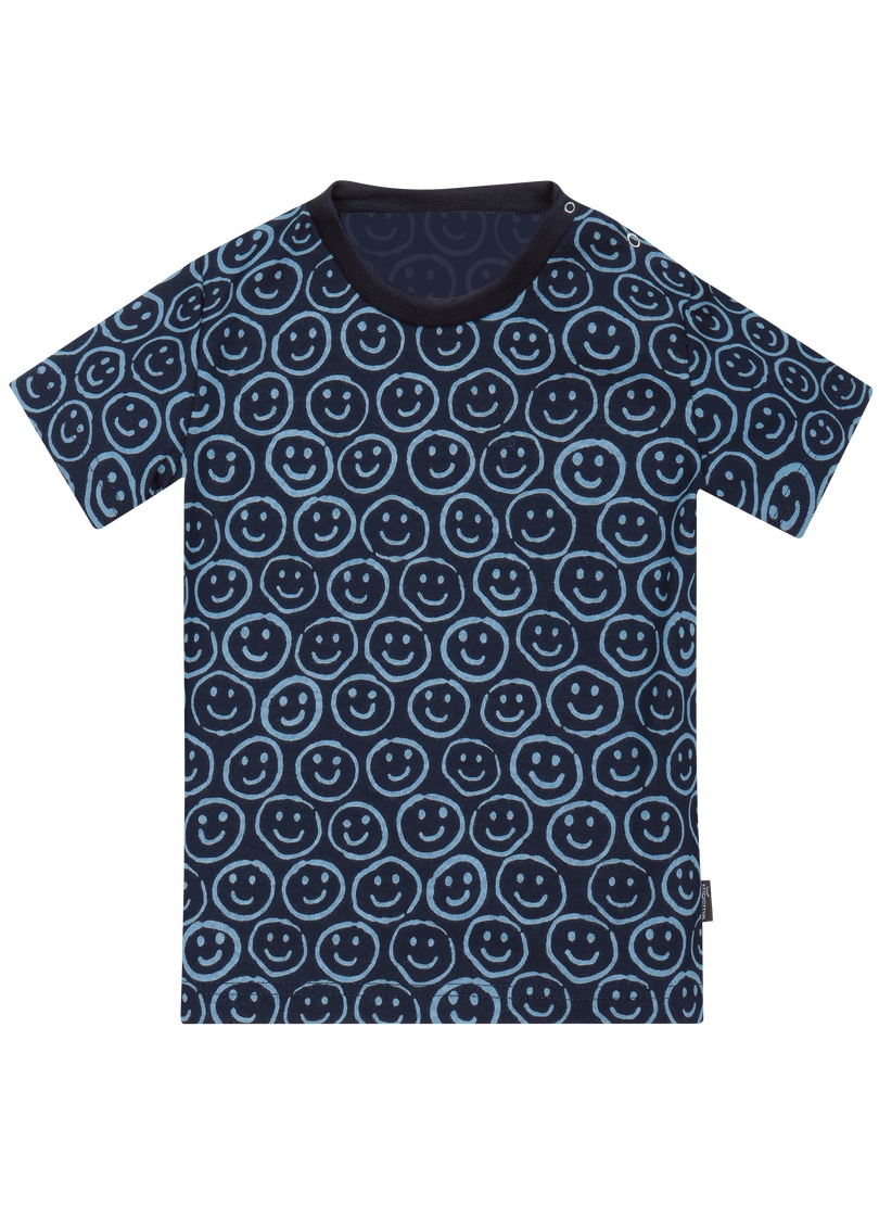 Trigema T-Shirt »TRIGEMA T-Shirt mit Allover-Smiley-Print«, (1 tlg.)