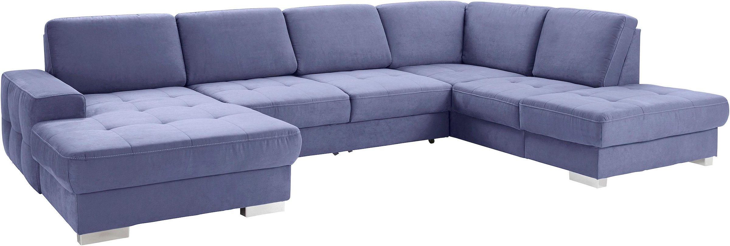 sit&more Wohnlandschaft »Santorini U-Form« mit Federkern und Sitztiefenverstellung, wahlweise mit Bettfunktion